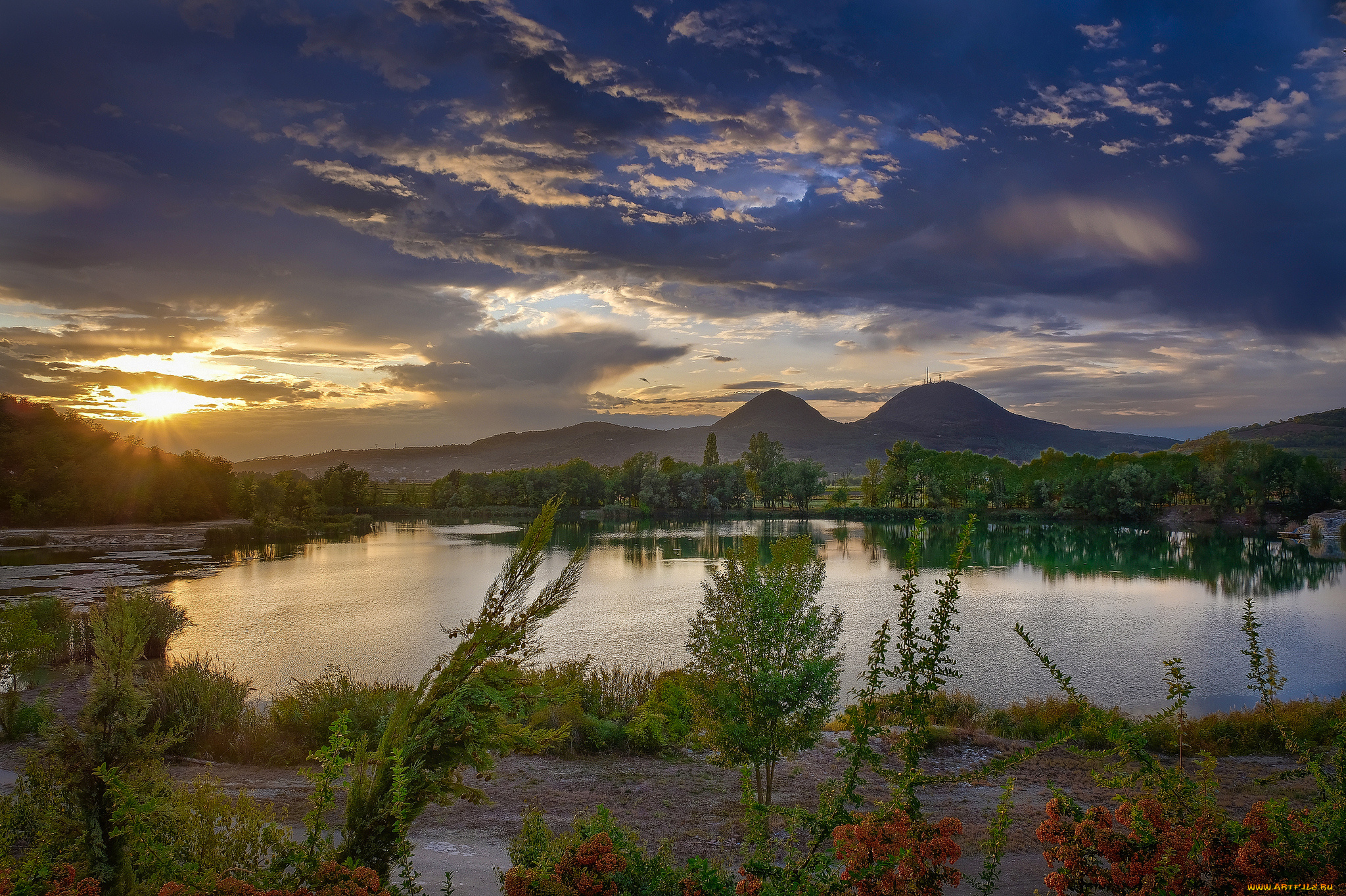 природа, реки, озера, простор