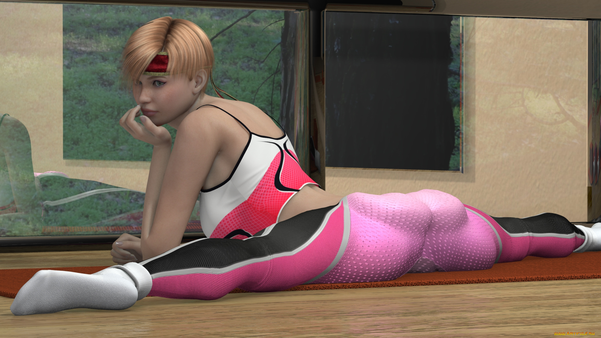 3д, графика, спорт, , sport, девушка, взгляд, фон