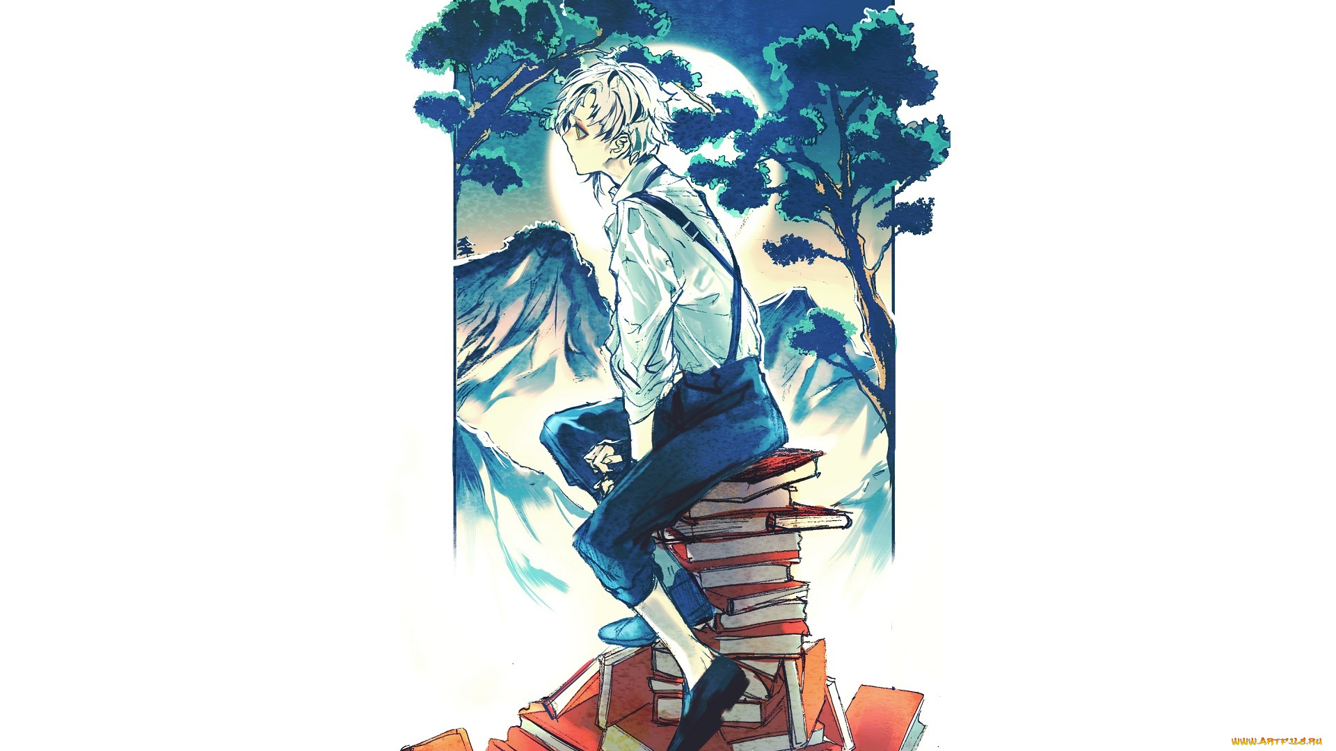 аниме, bungou, stray, dogs, бродячие, псы, литературные, гении