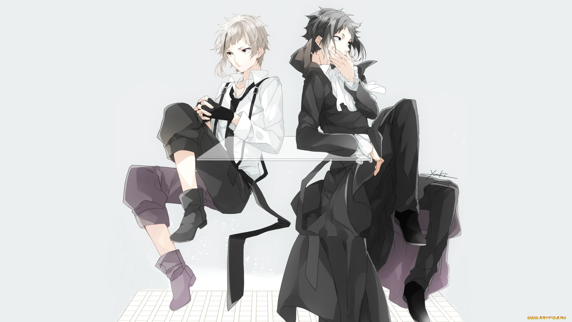 аниме, bungou, stray, dogs, бродячие, псы, литературные, гении