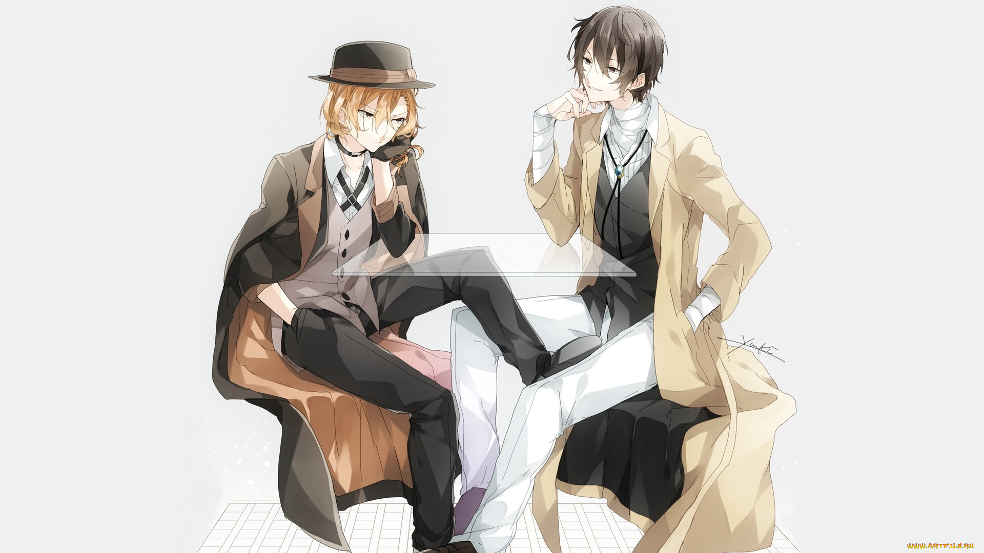 аниме, bungou, stray, dogs, литературные, гении, бродячие, псы