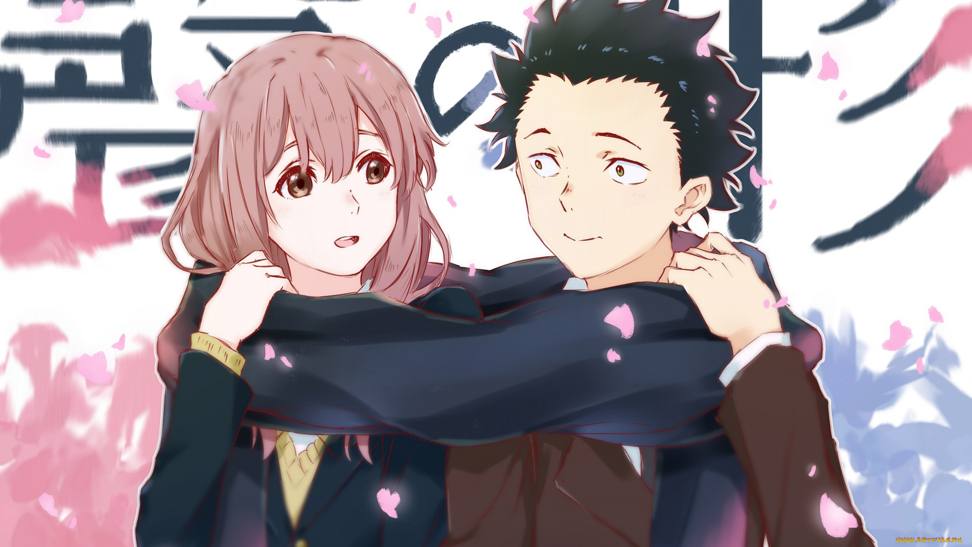 аниме, koe, no, katachi, форма, голоса