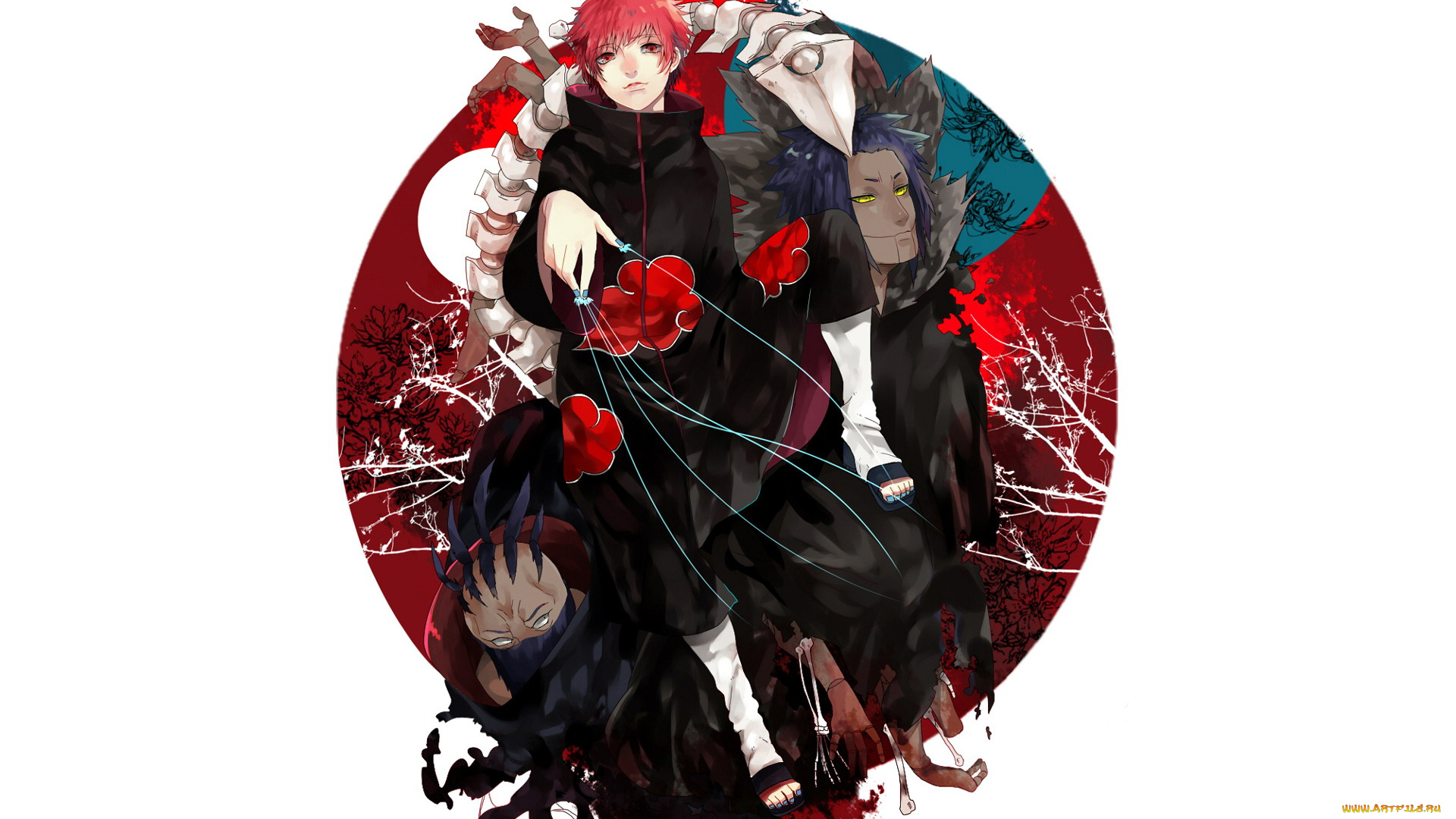 аниме, naruto, куклы, скорпион, сасори