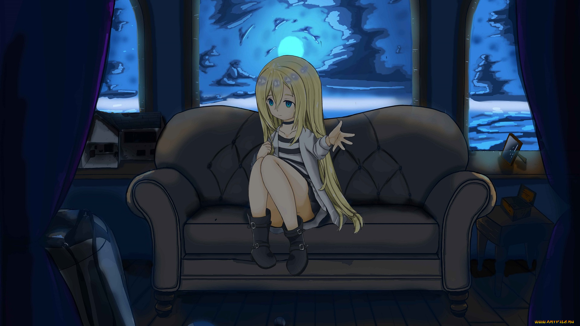 аниме, satsuriku, no, tenshi, ангел, кровопролития