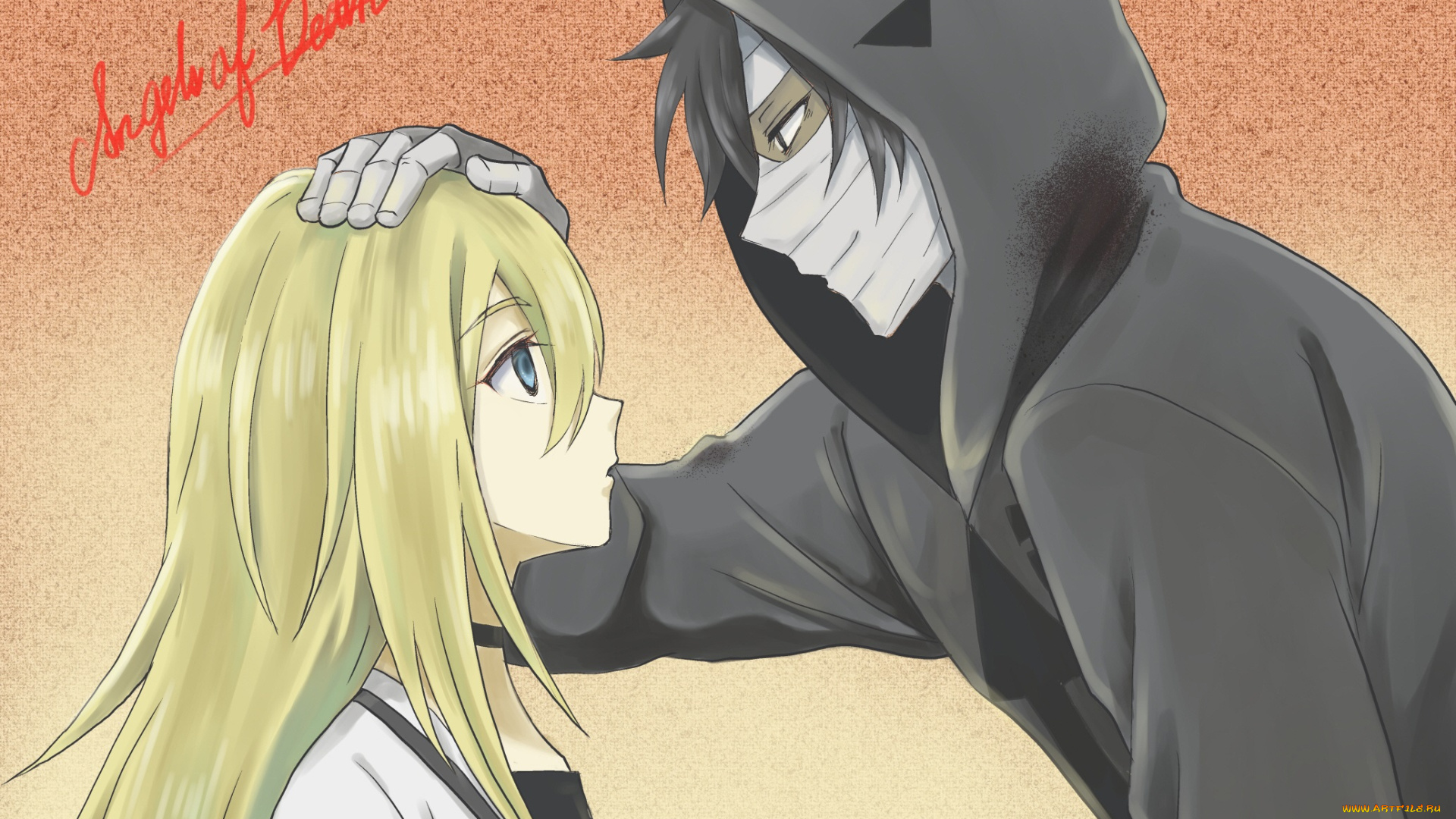 аниме, satsuriku, no, tenshi, ангел, кровопролития