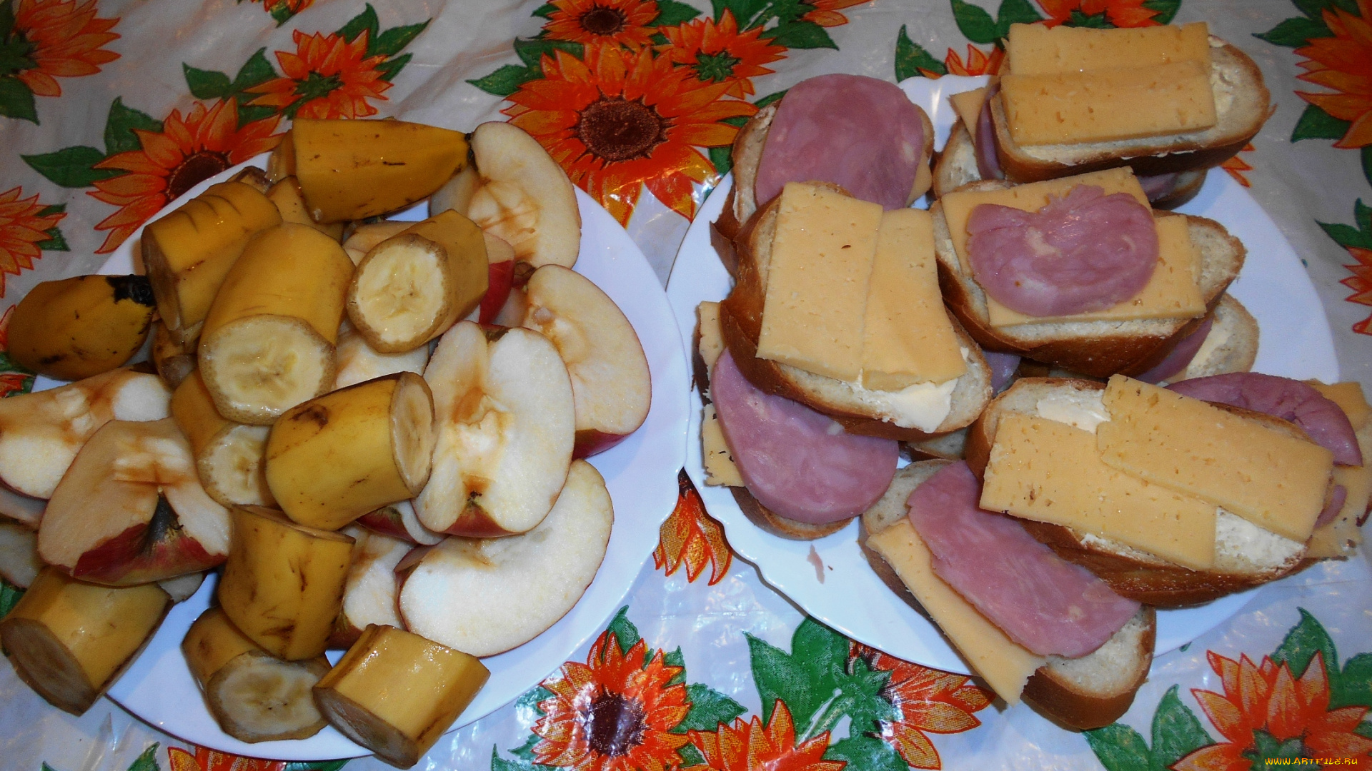 еда, бутерброды, , гамбургеры, , канапе, колбаса, хлеб, сыр, бананы, яблоки