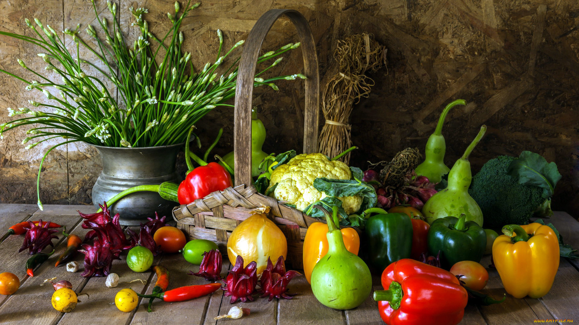 еда, овощи, тыква, капуста, перец