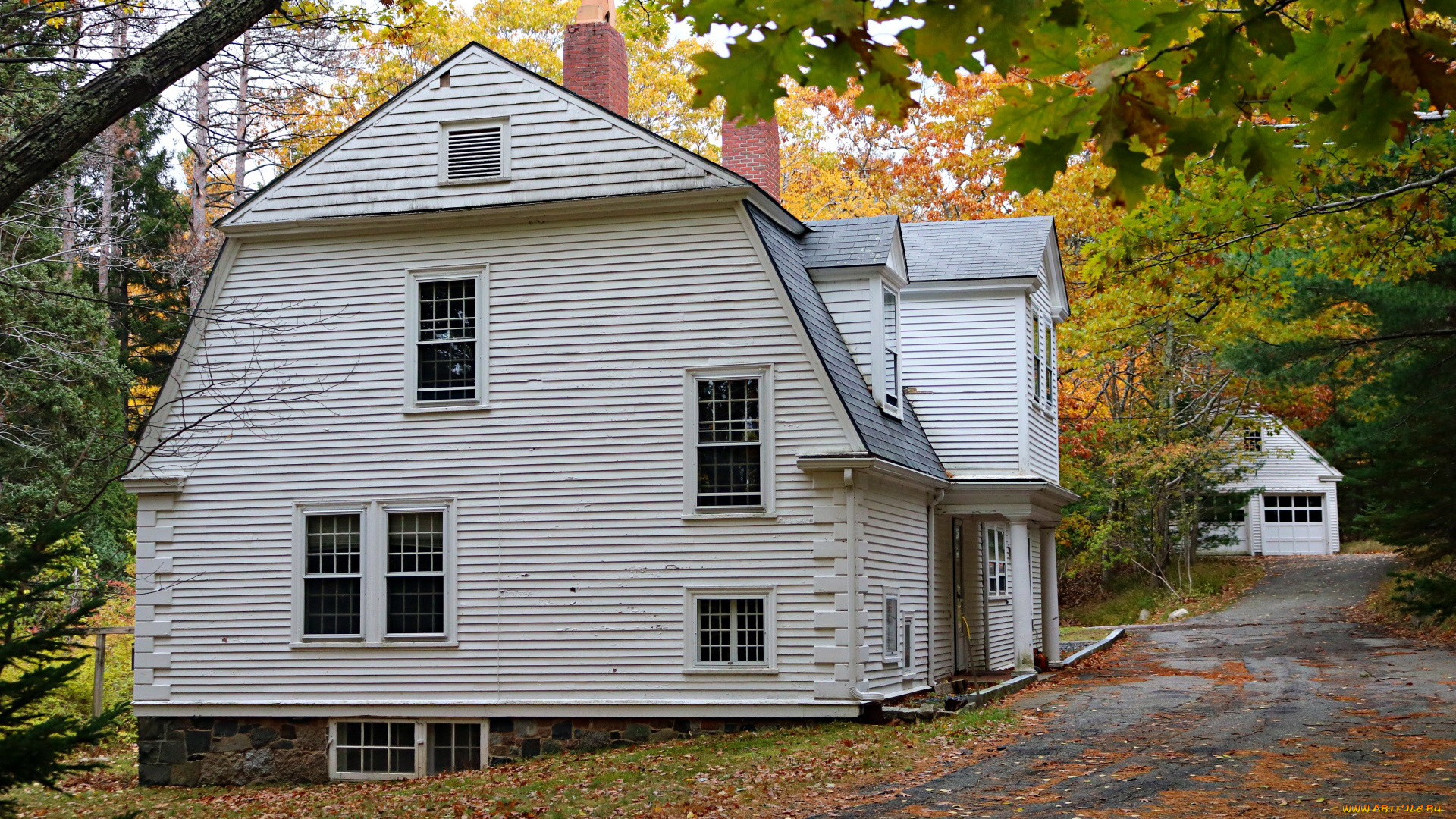 города, -, здания, , дома, дом, осень