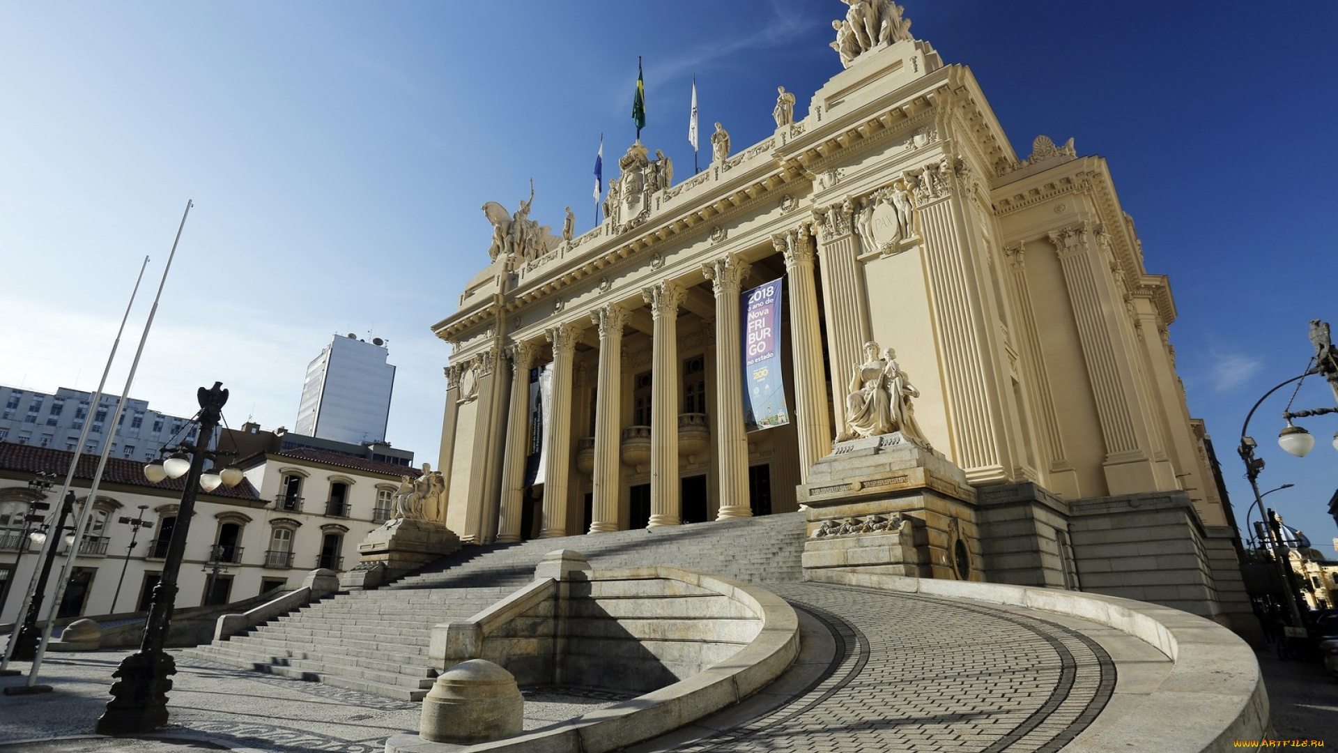 города, рио-де-жанейро, , бразилия, здание