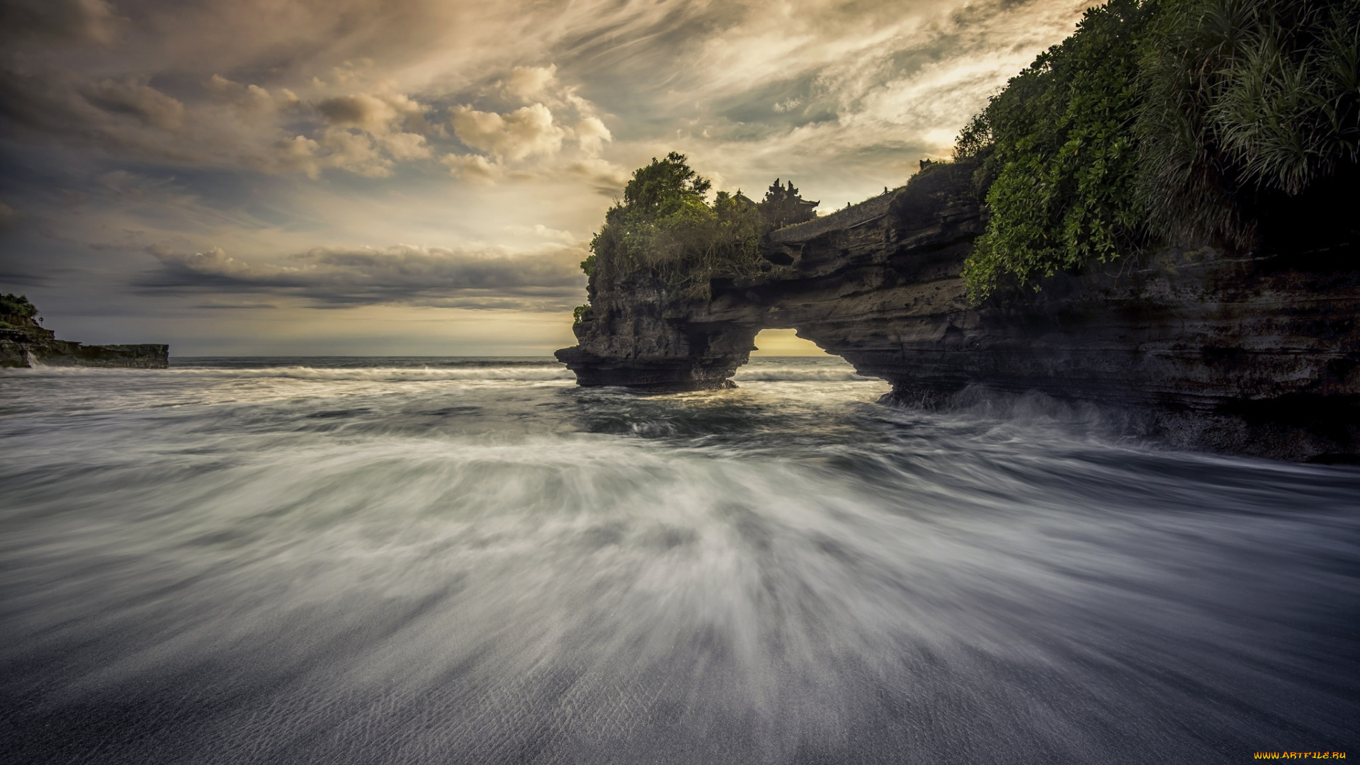 природа, побережье, простор