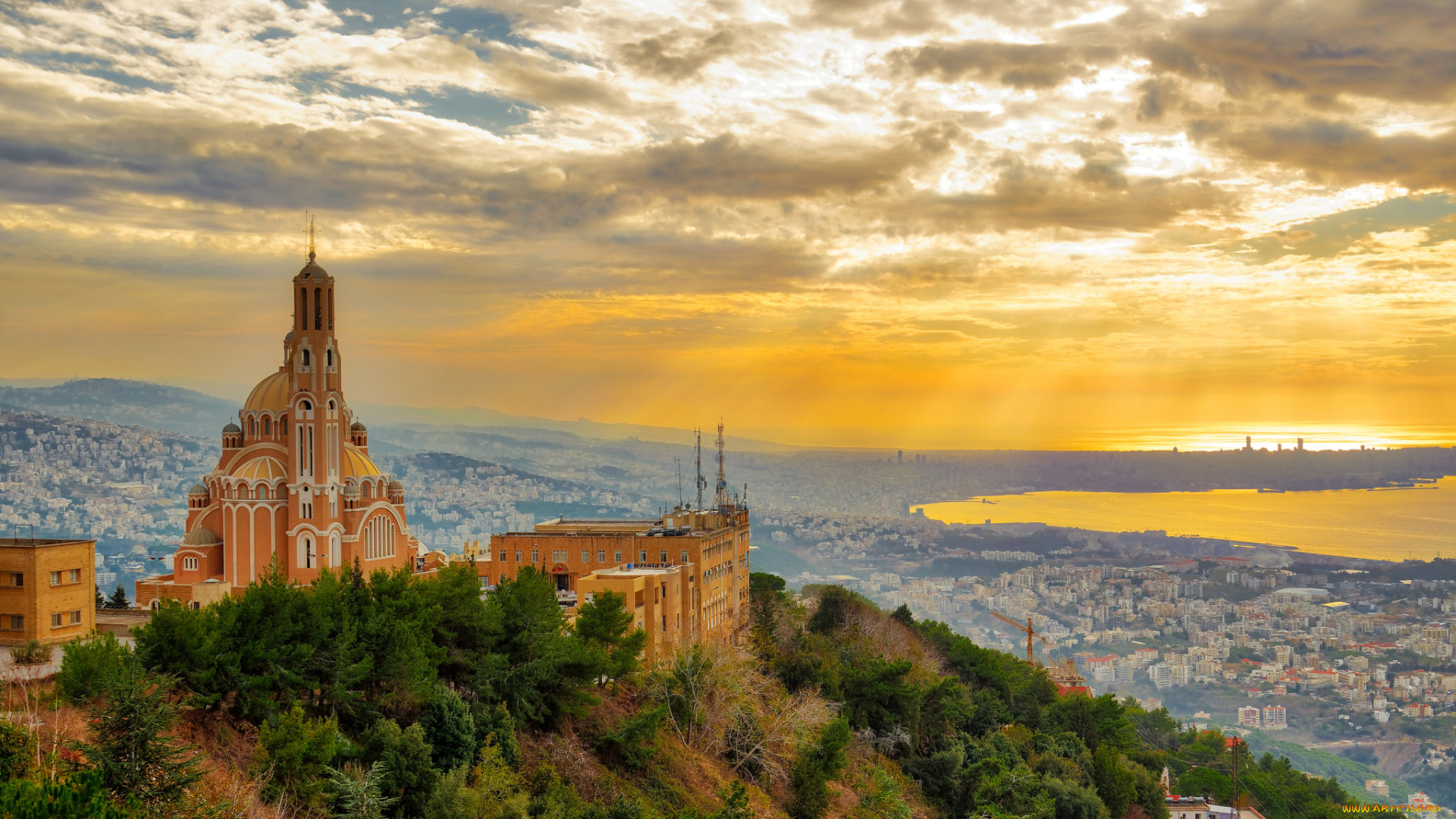 saint, peter, &, paul, cathedral, , lebanon, города, лиссабон, , португалия, простор