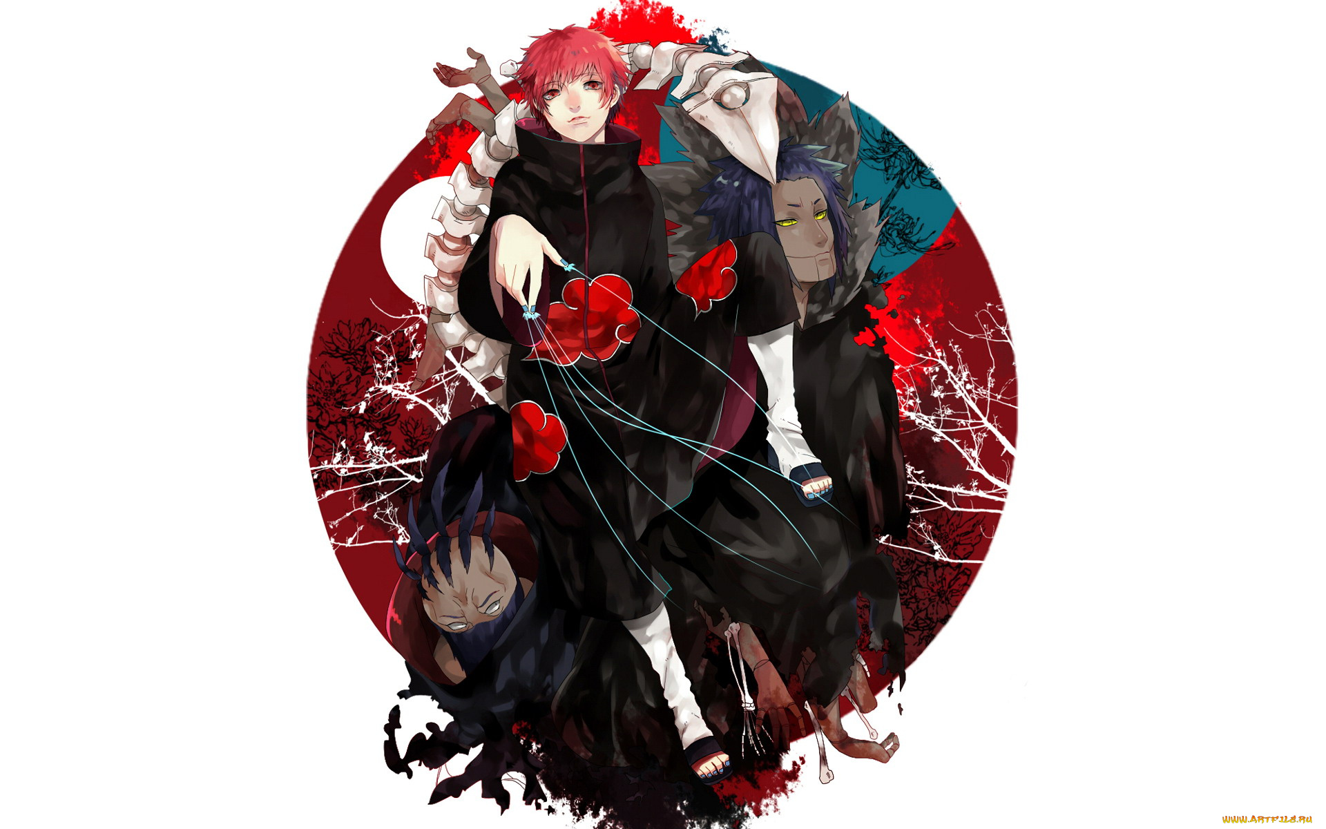 аниме, naruto, куклы, скорпион, сасори