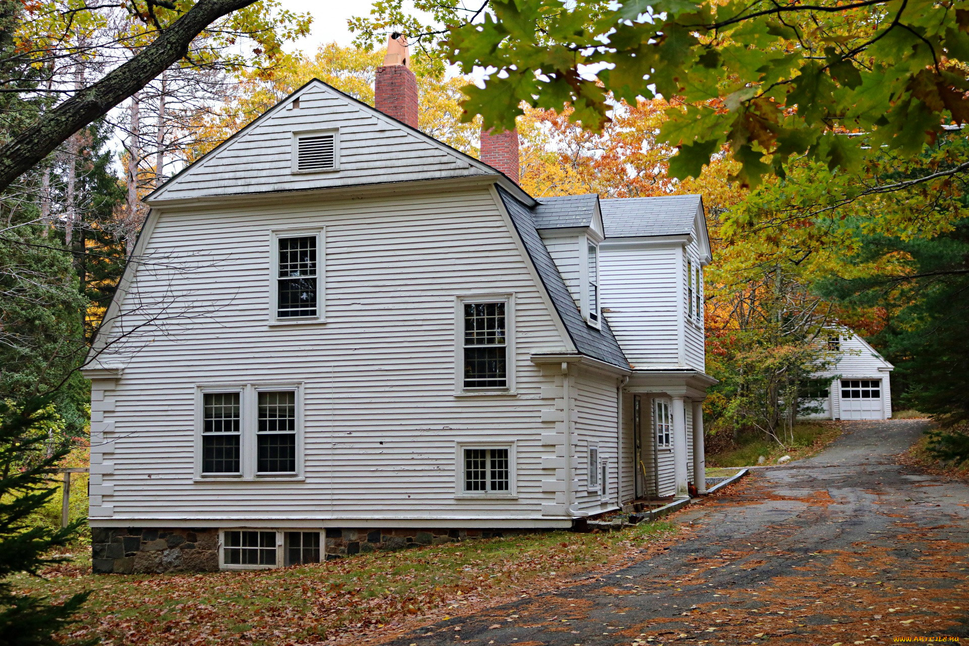 города, -, здания, , дома, дом, осень