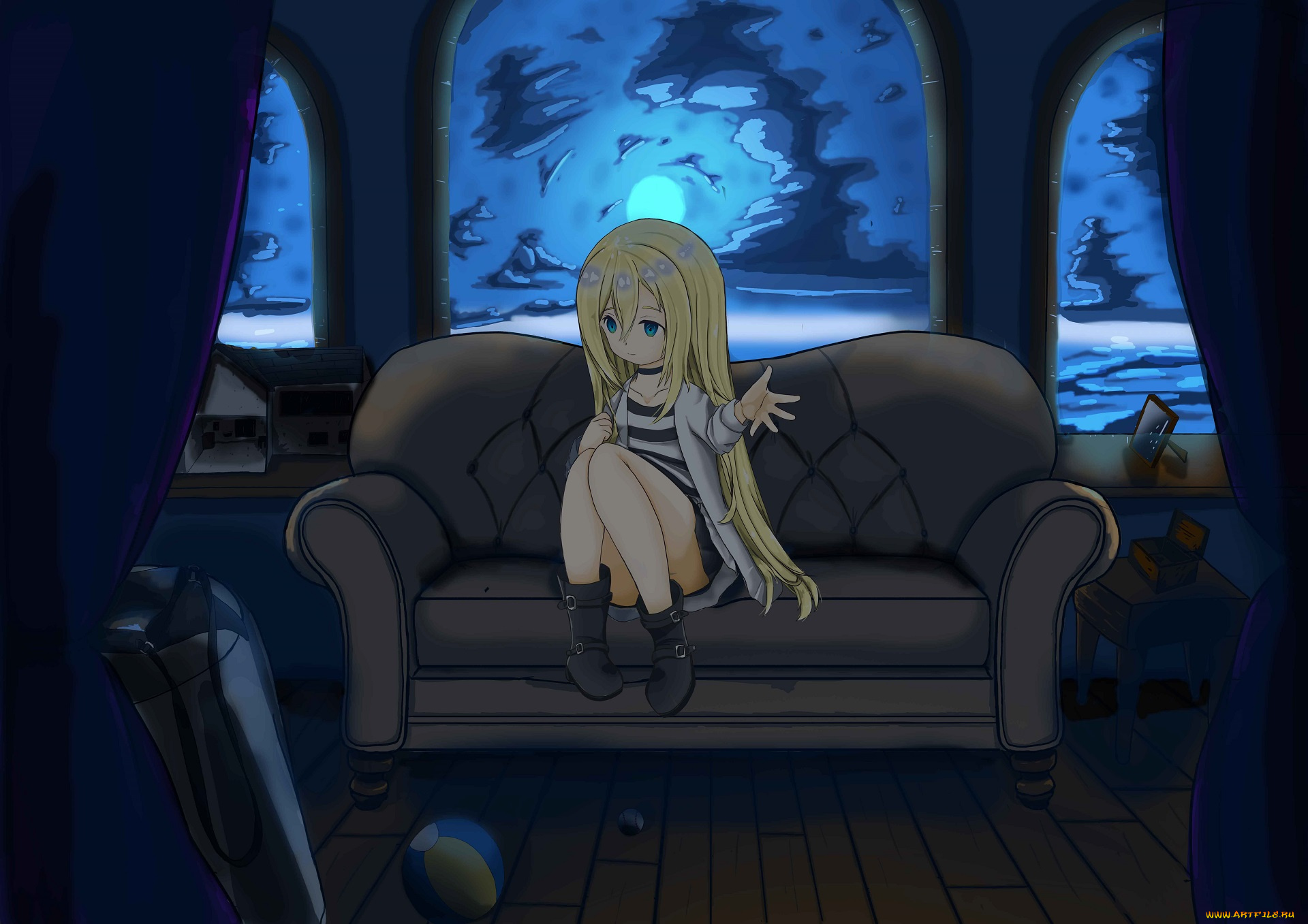 аниме, satsuriku, no, tenshi, ангел, кровопролития