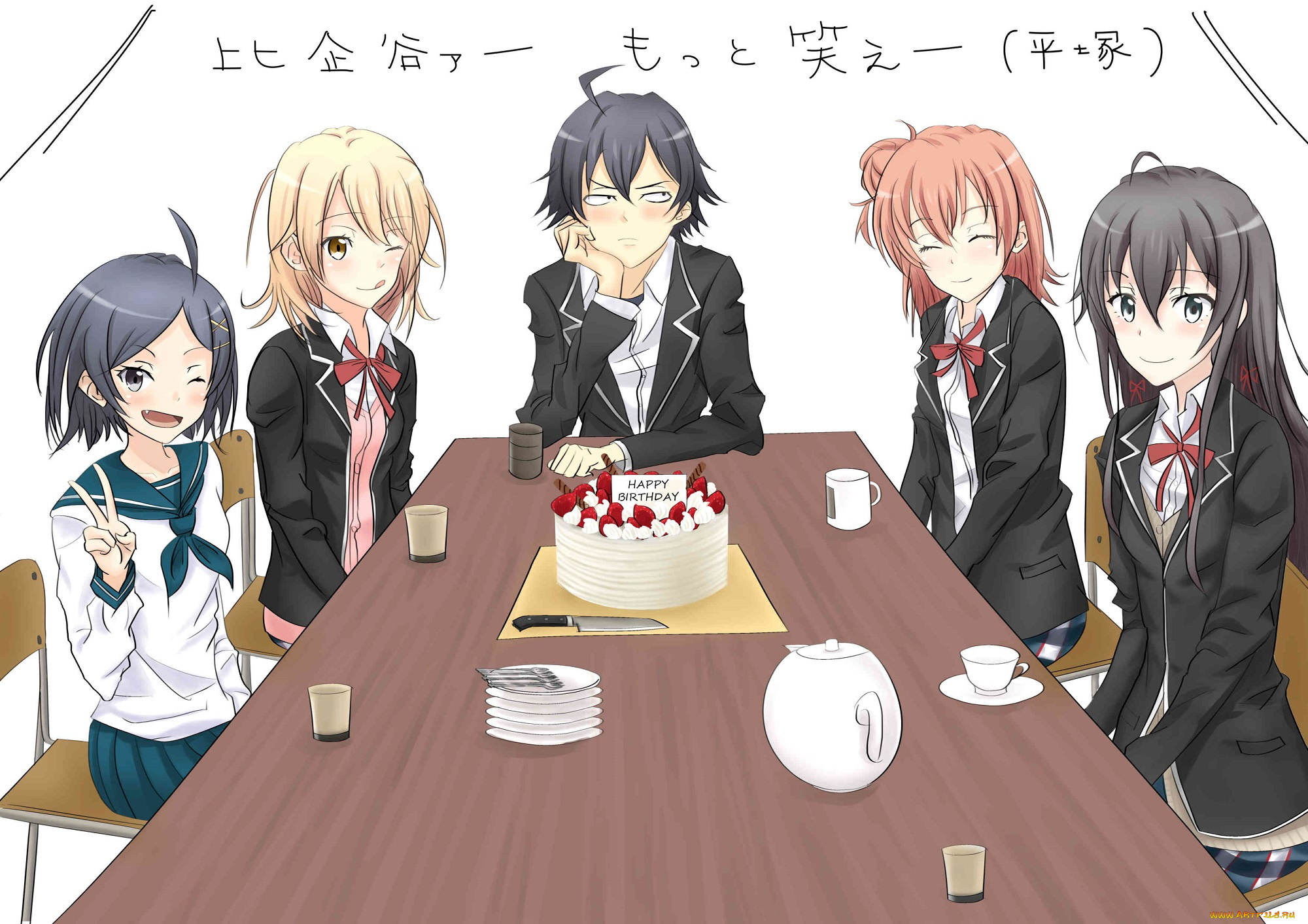 аниме, oregairu, персонажи