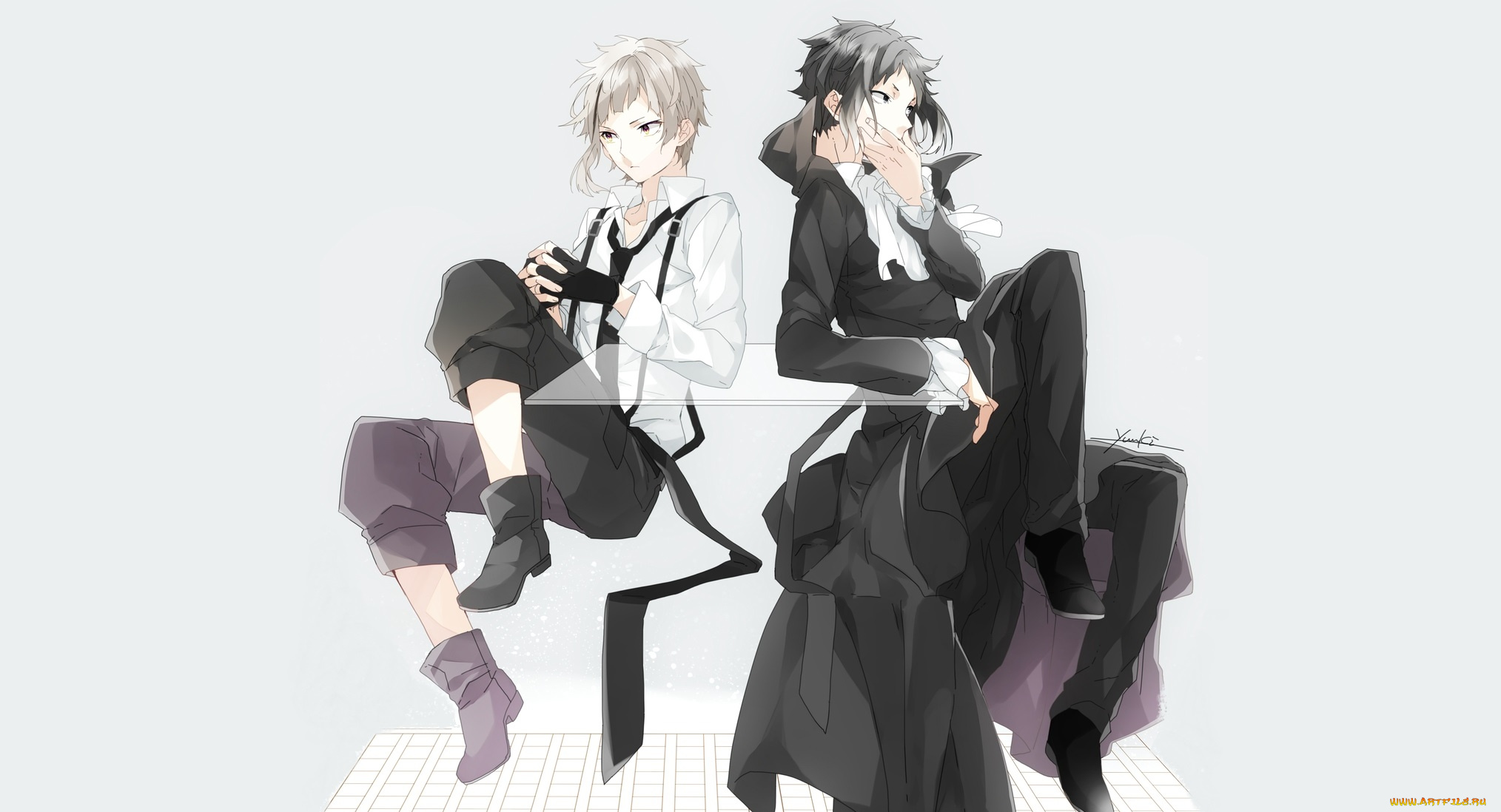 аниме, bungou, stray, dogs, бродячие, псы, литературные, гении