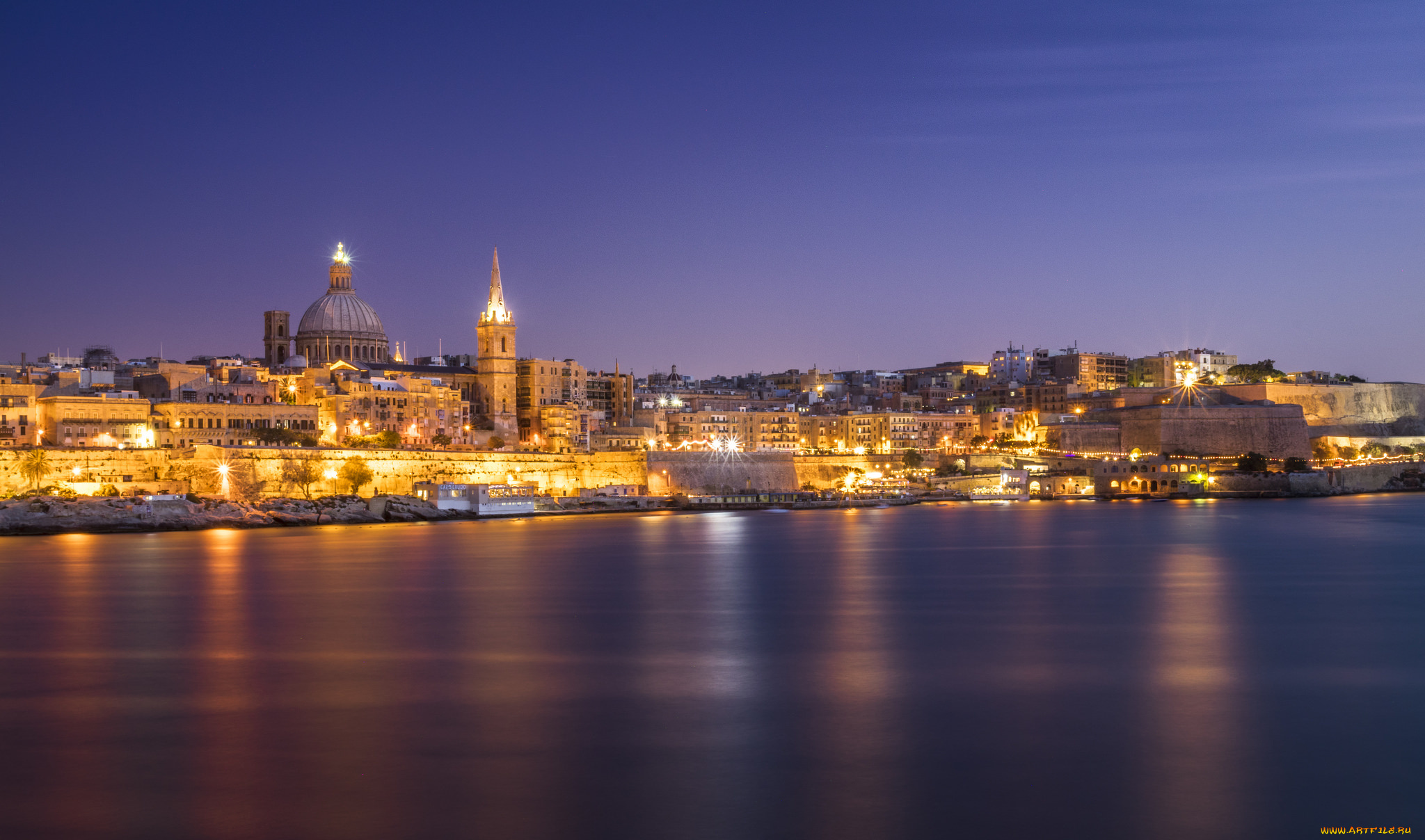 valletta, города, -, столицы, государств, простор