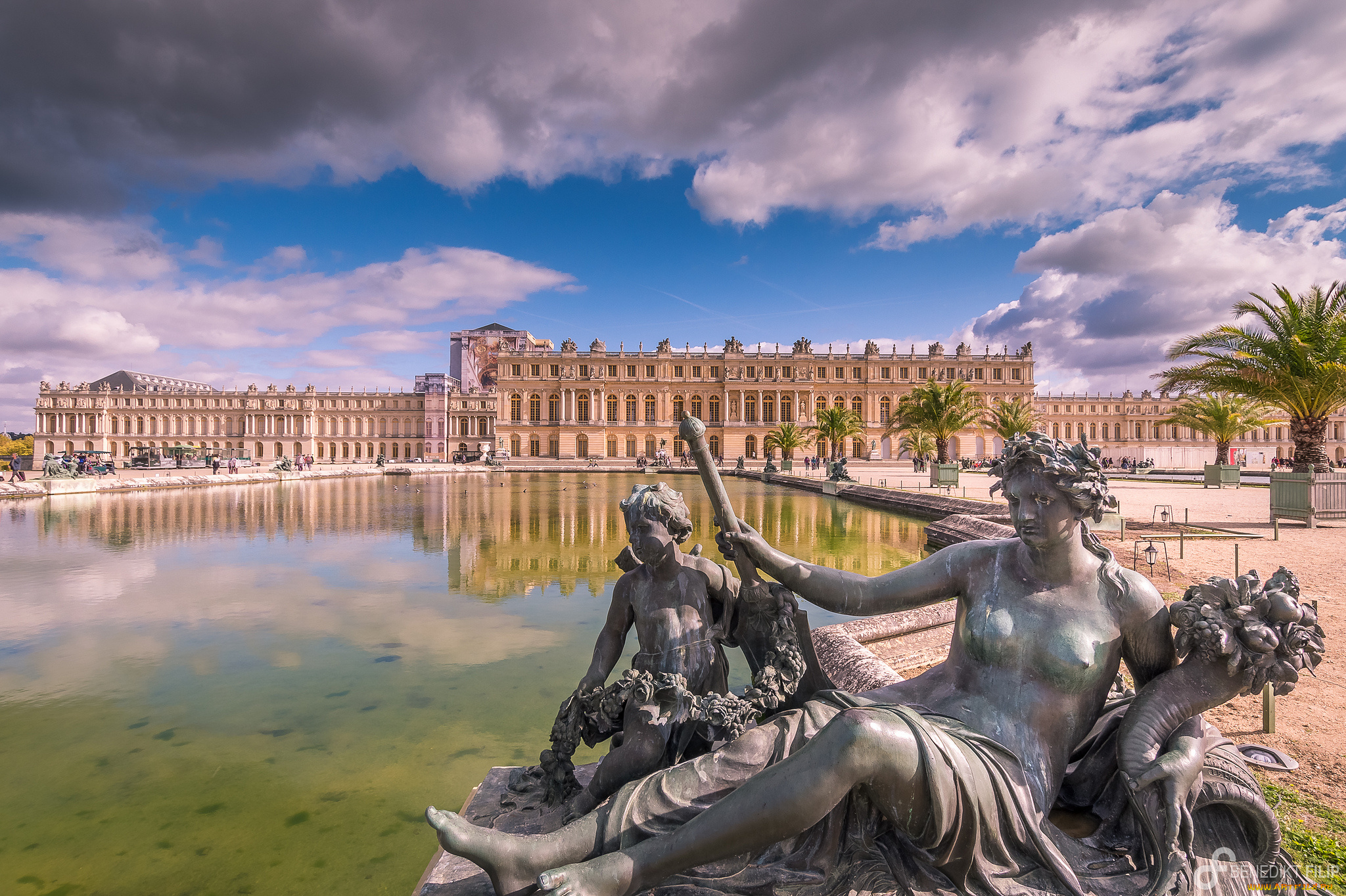 palace, of, versailles, города, париж, , франция, простор