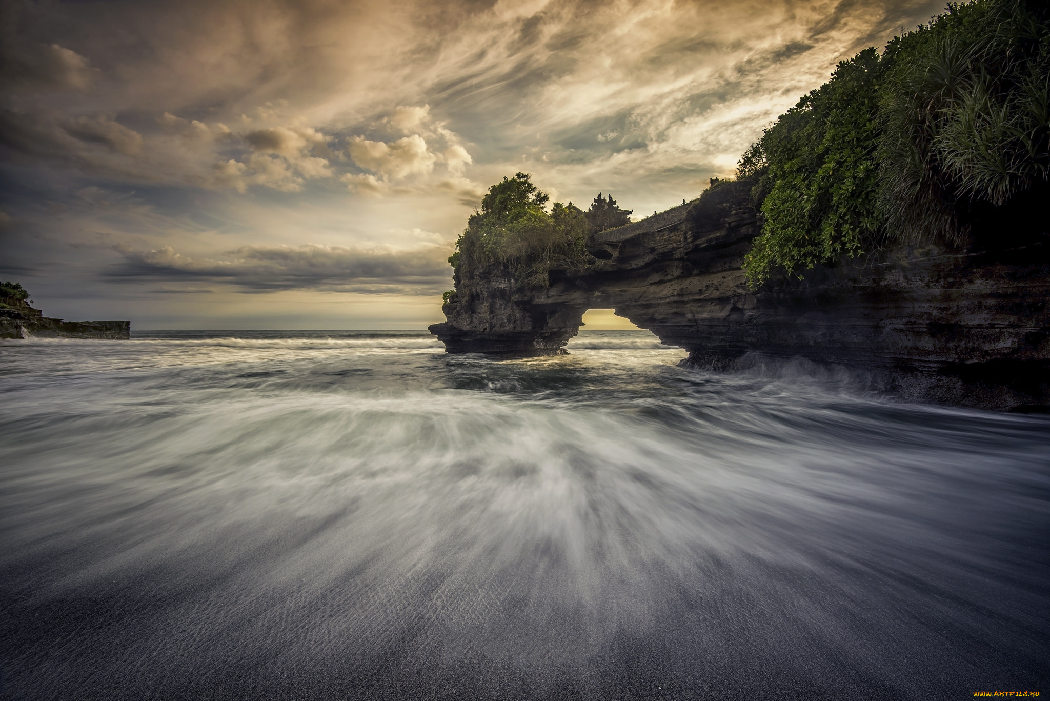 природа, побережье, простор