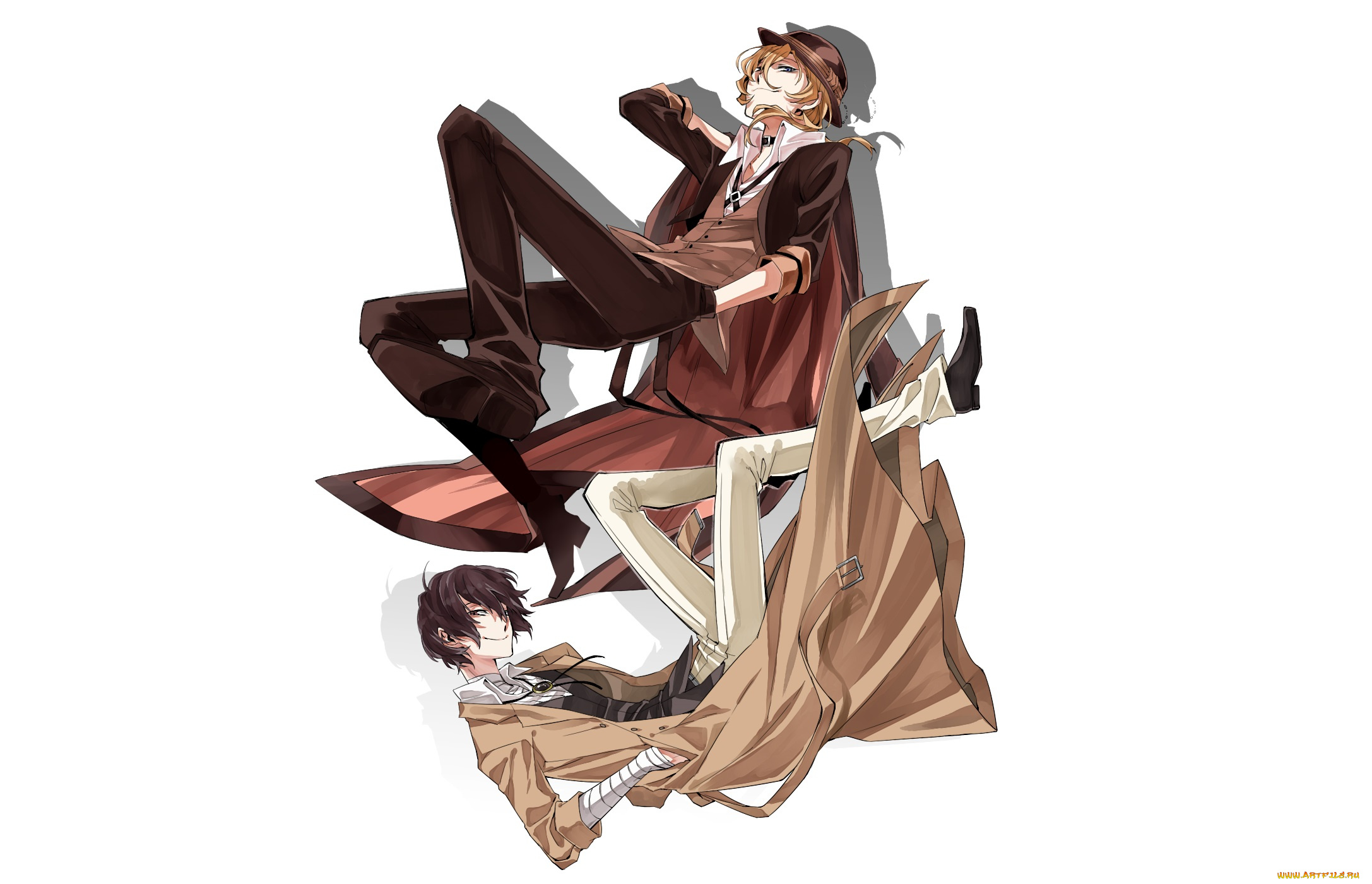 аниме, bungou, stray, dogs, бродячие, псы, литературные, гении