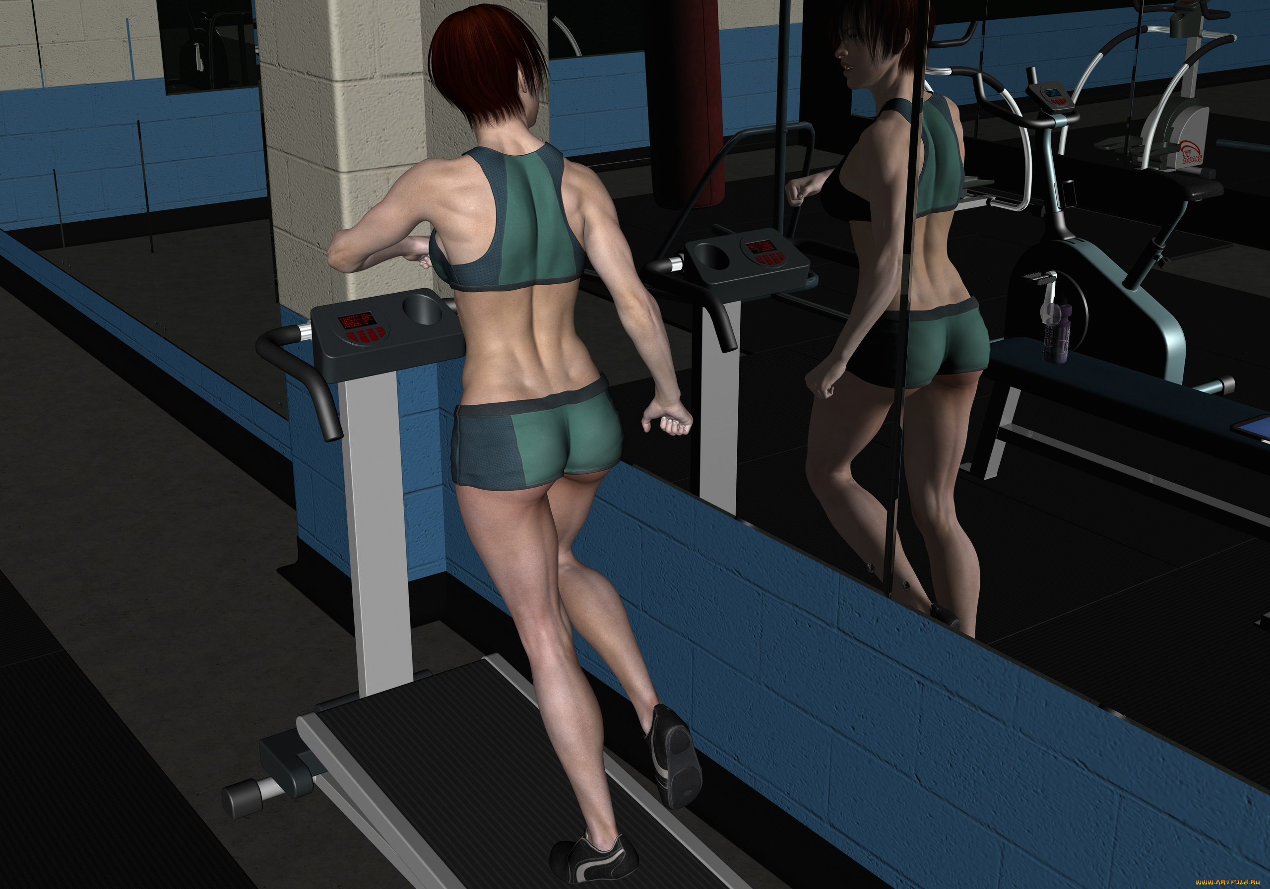 3д, графика, спорт, , sport, фон, взгляд, девушка