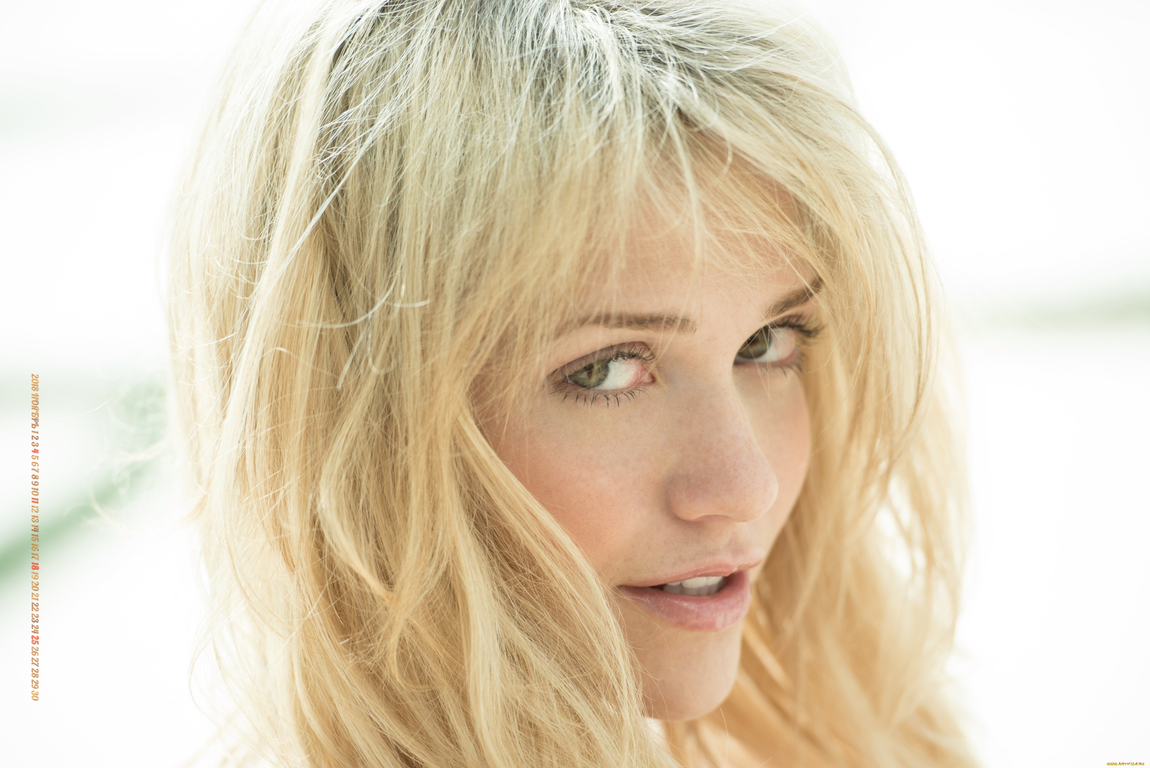 календари, девушки, женщина, взгляд, лицо