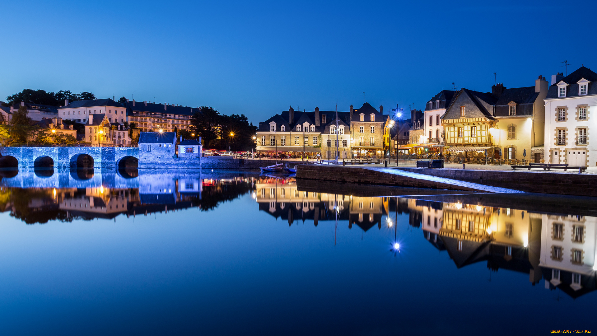 города, -, улицы, , площади, , набережные, порт, сен-густан, город, оре, бретань, франция