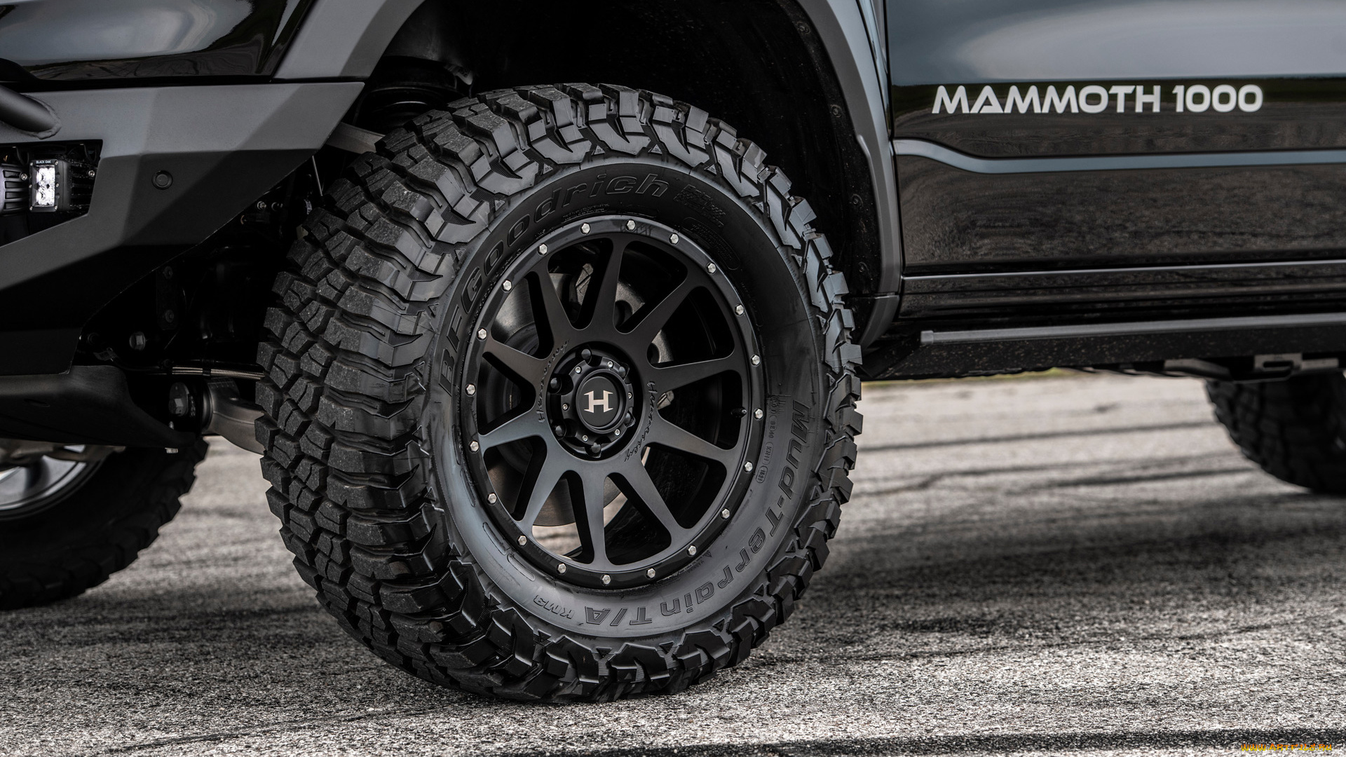 автомобили, фрагменты, автомобиля, обод, 2021, hennessey, mammoth, 1000trx, колесо, тюнинг