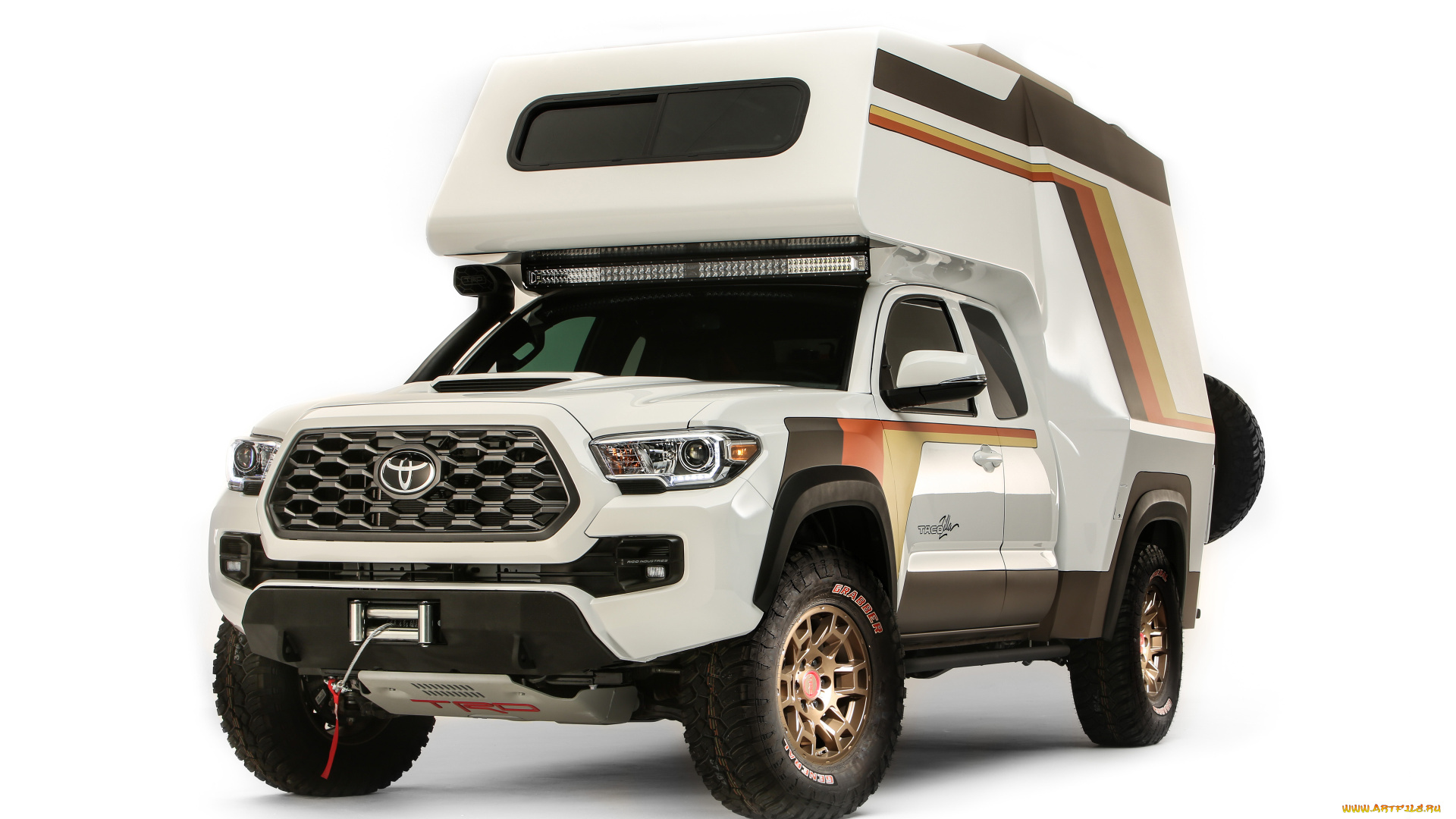 автомобили, toyota, дом, на, колесах, 2021, tacozilla, tacoma, camper, concept, 4k, вид, спереди, экстерьер, новый, тюнинг, тойота, такома, японские, концепция, кемпера