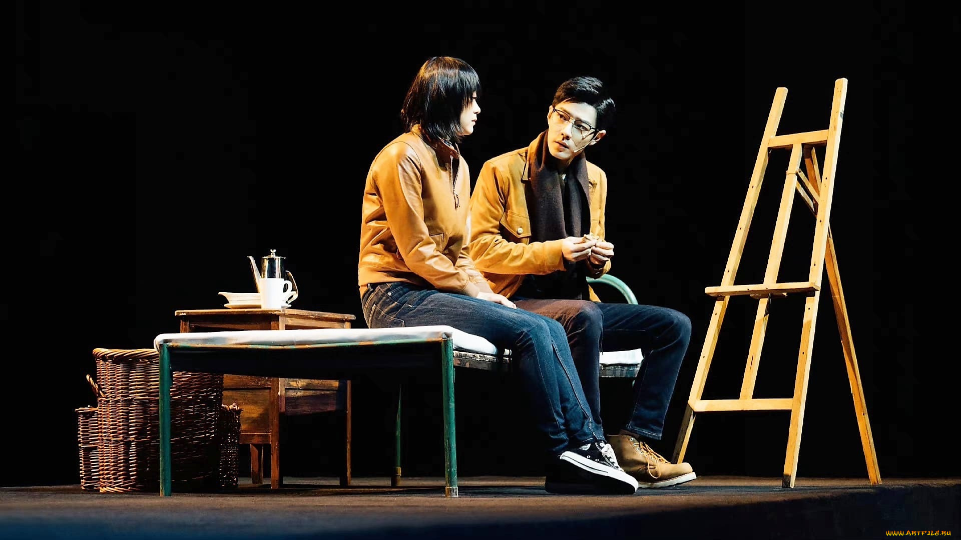 кино, фильмы, a, dream, like, a, dream, мужчина, женщина, мольберт, кушетка