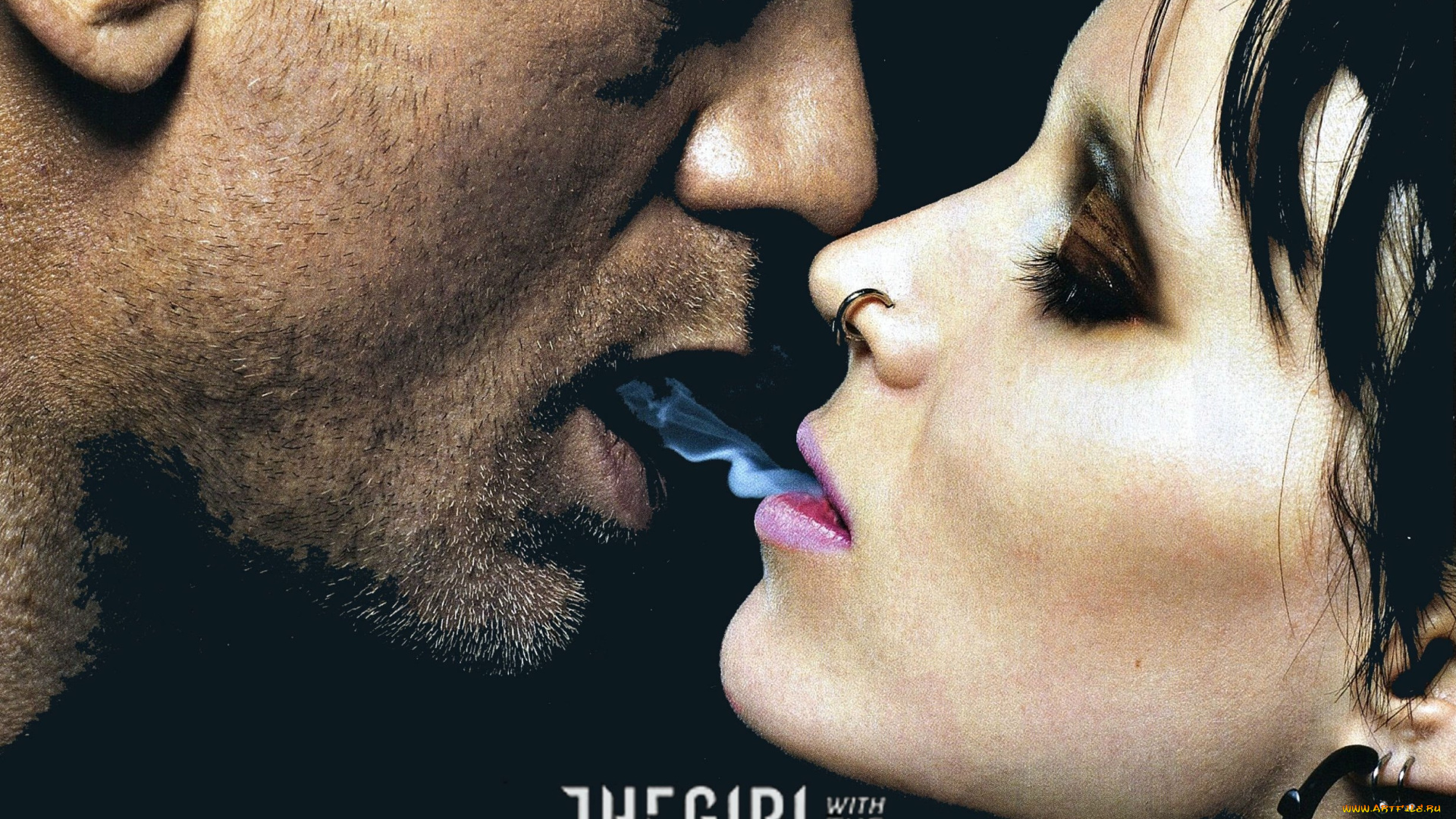 кино, фильмы, the, girl, with, the, dragon, tattoo, лица, дым, пирсинг