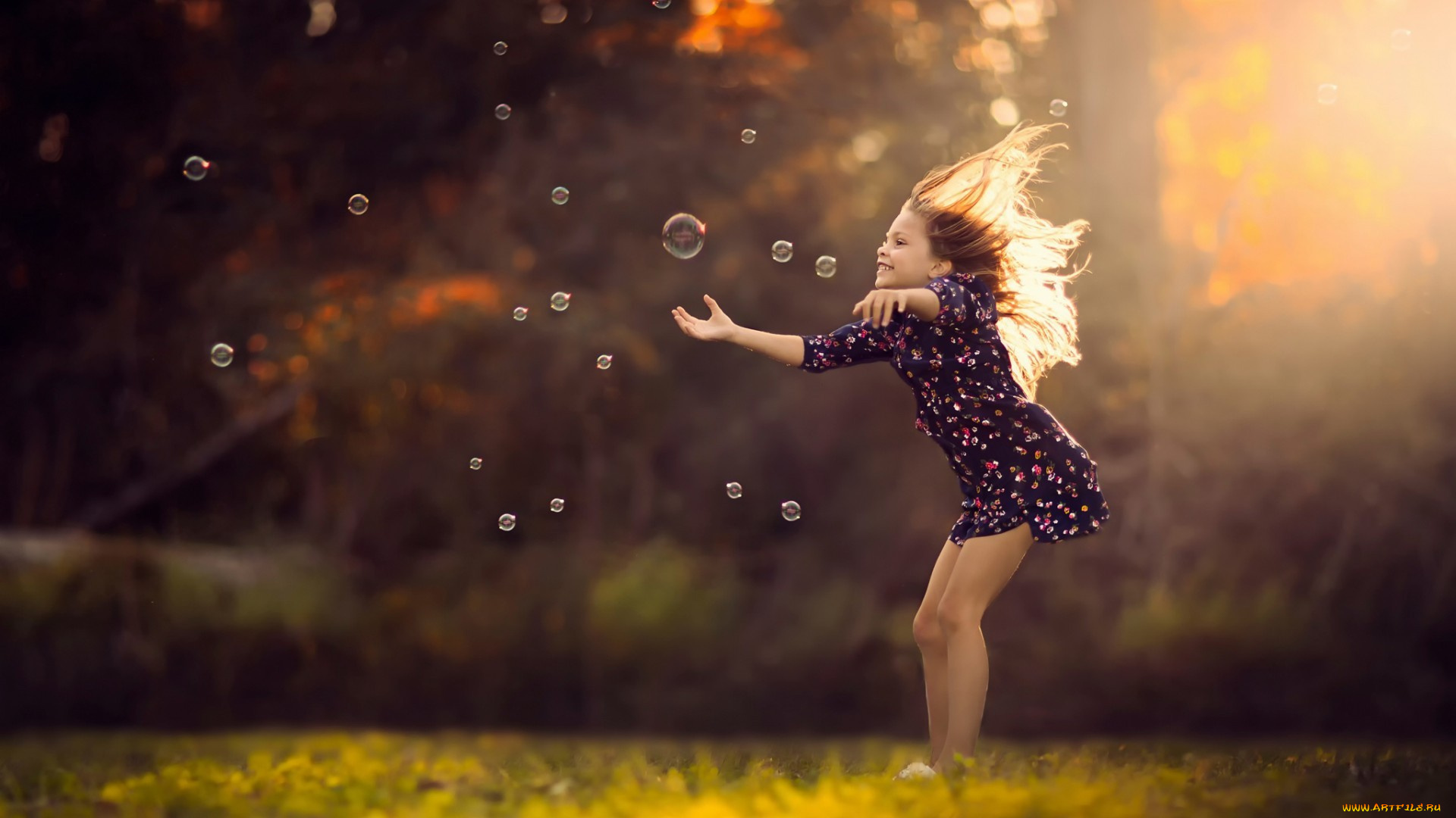 разное, дети, девочка, пузыри