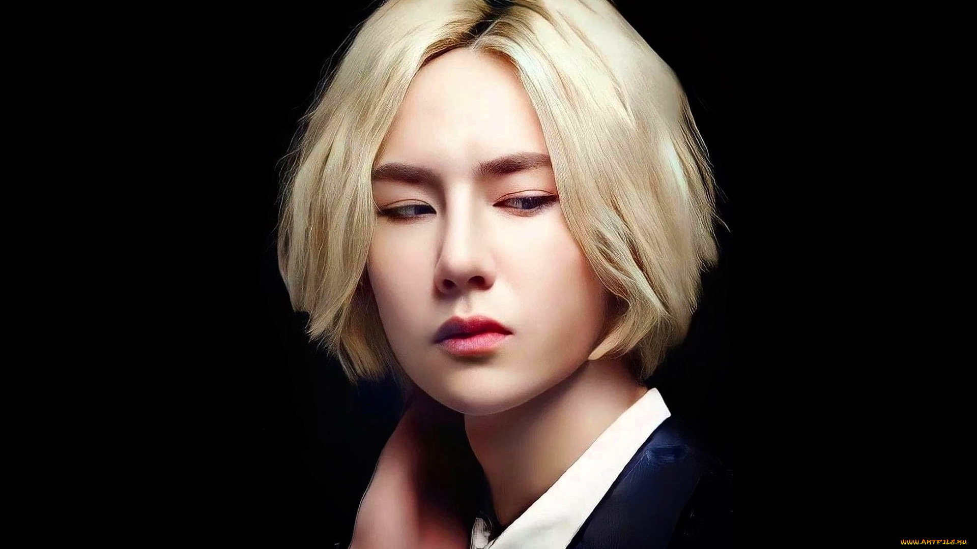 рисованное, люди, ван, ибо, актер, лицо