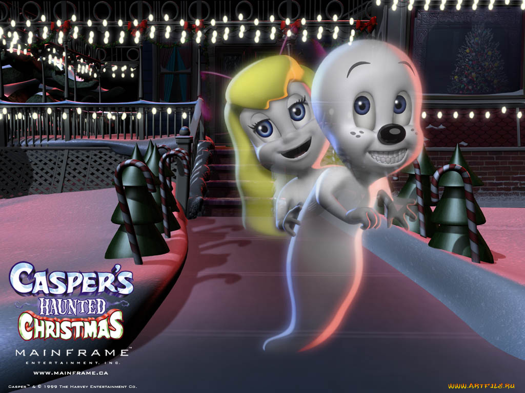 мультфильмы, casper`s, haunted, christmas