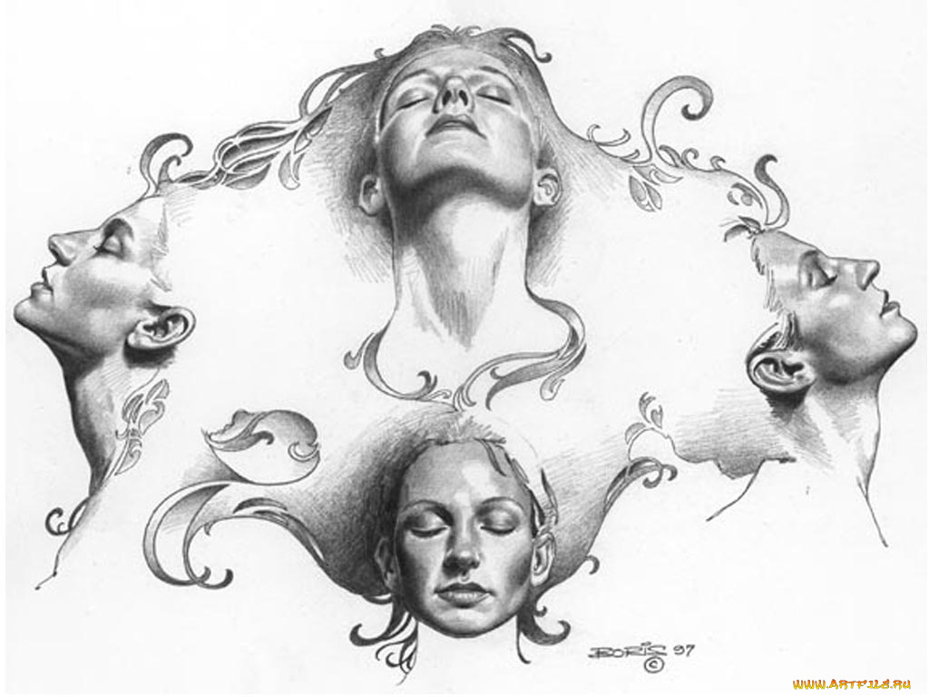 рисованные, люди