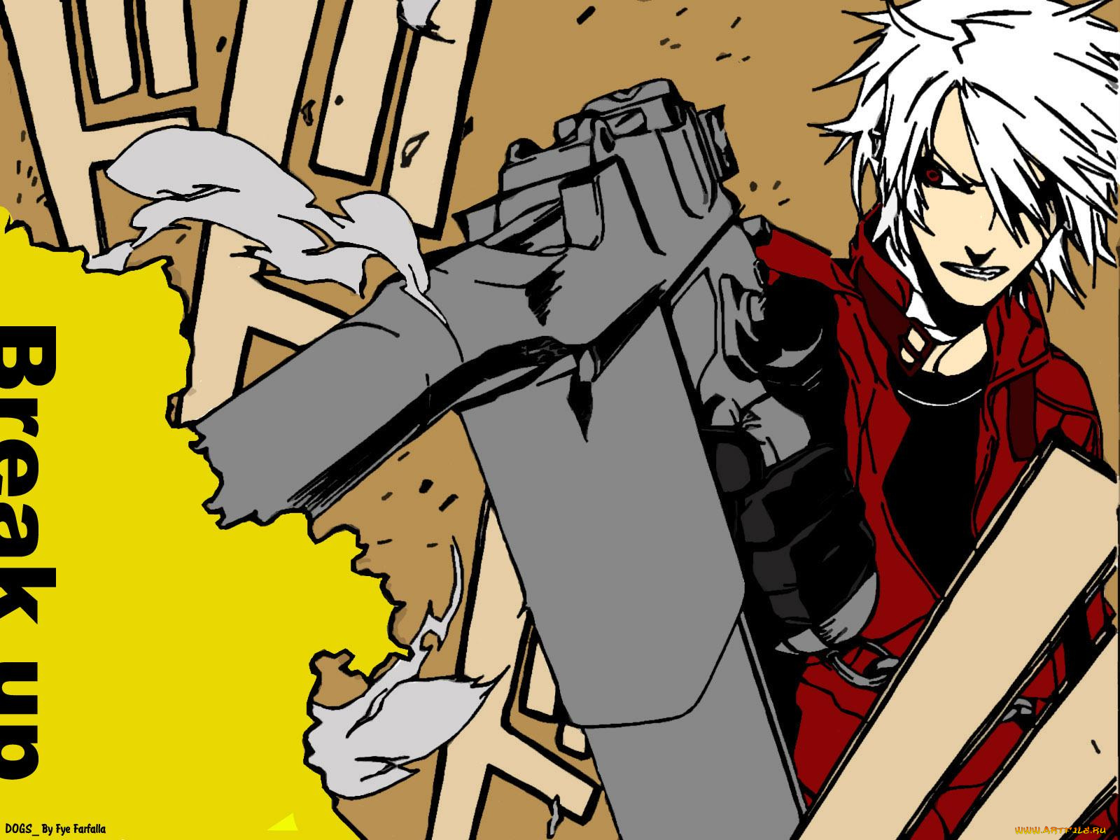 аниме, dogs, bullets, carnage