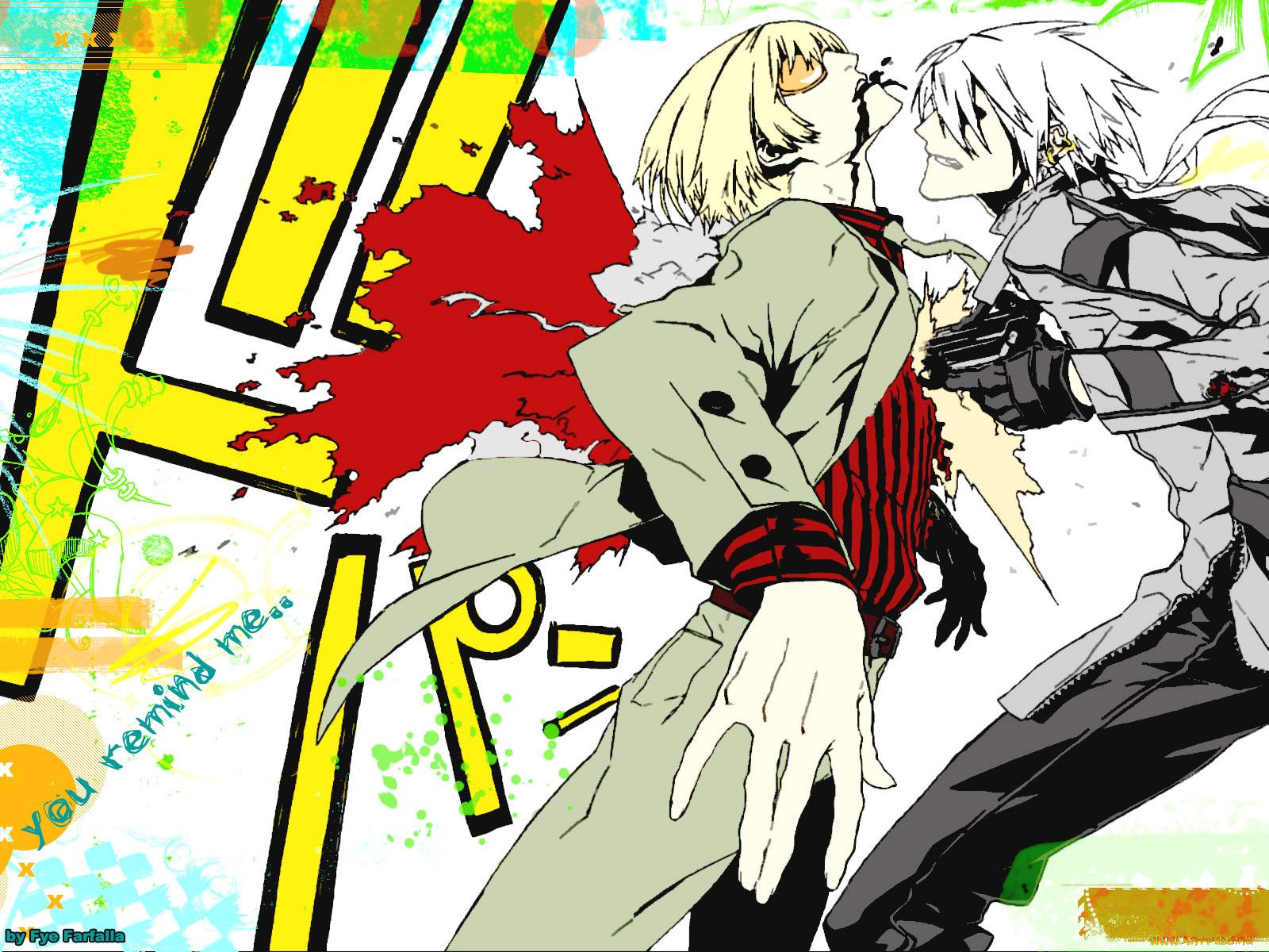 аниме, dogs, bullets, carnage