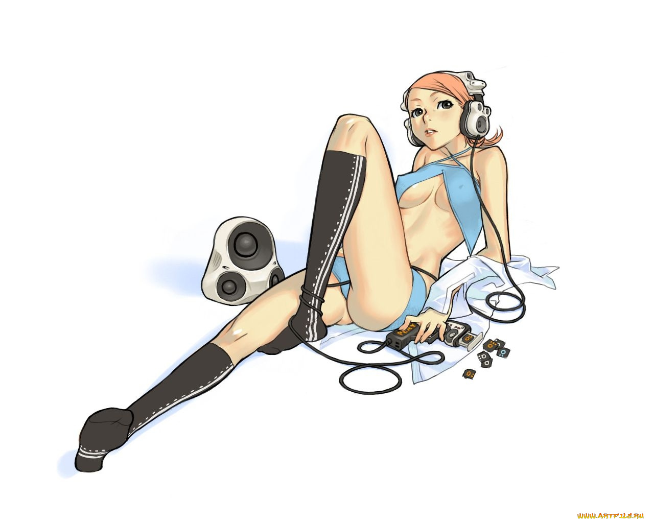 аниме, headphones, instrumental