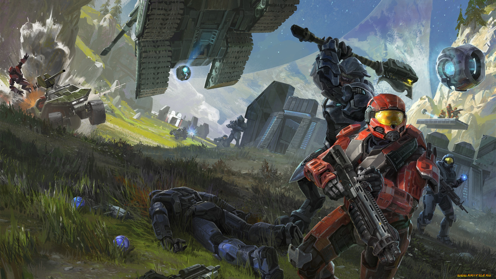 halo, reach, видео, игры