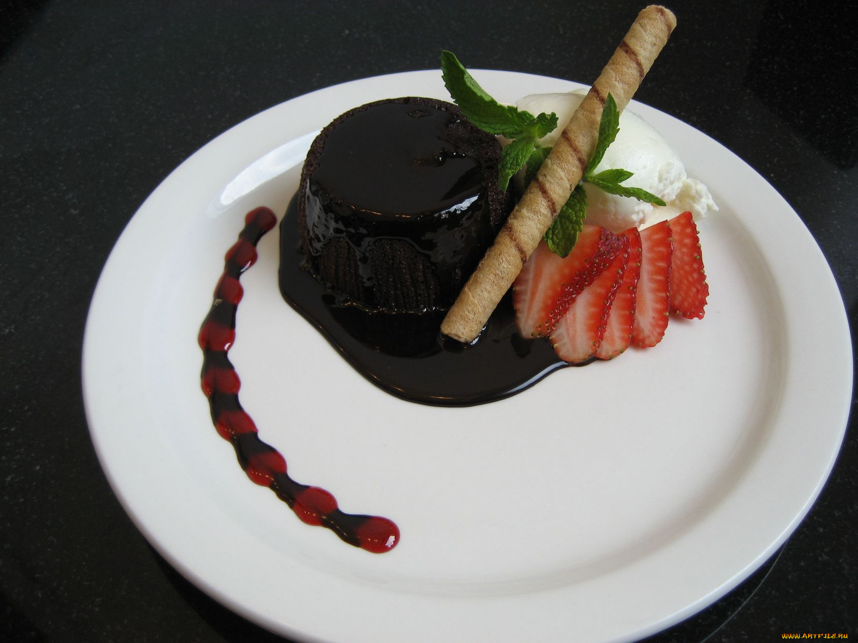 еда, пирожные, кексы, печенье, клубника, шоколад