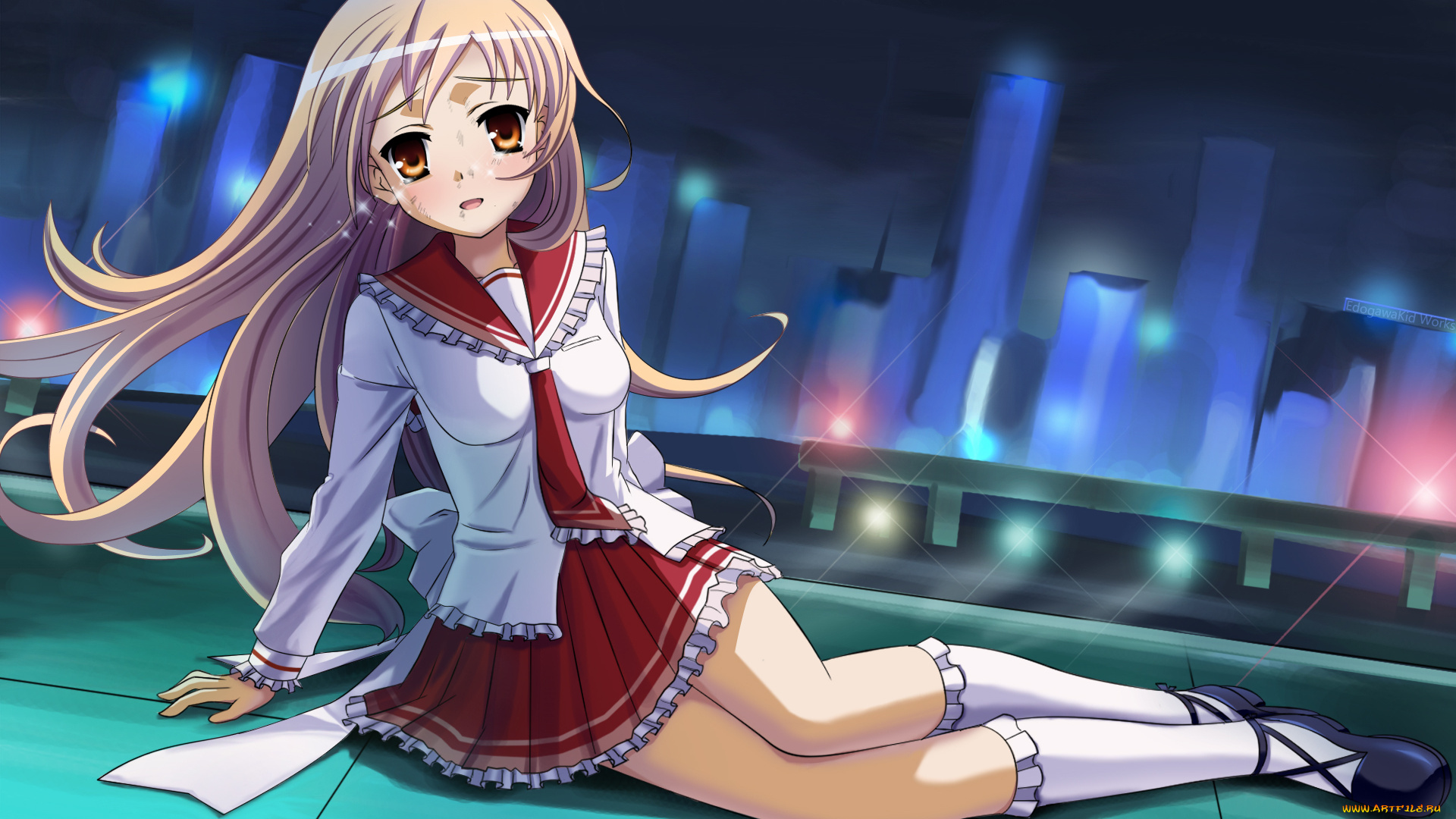 аниме, aria, the, scarlet, ammo, форма, слезы, девушка