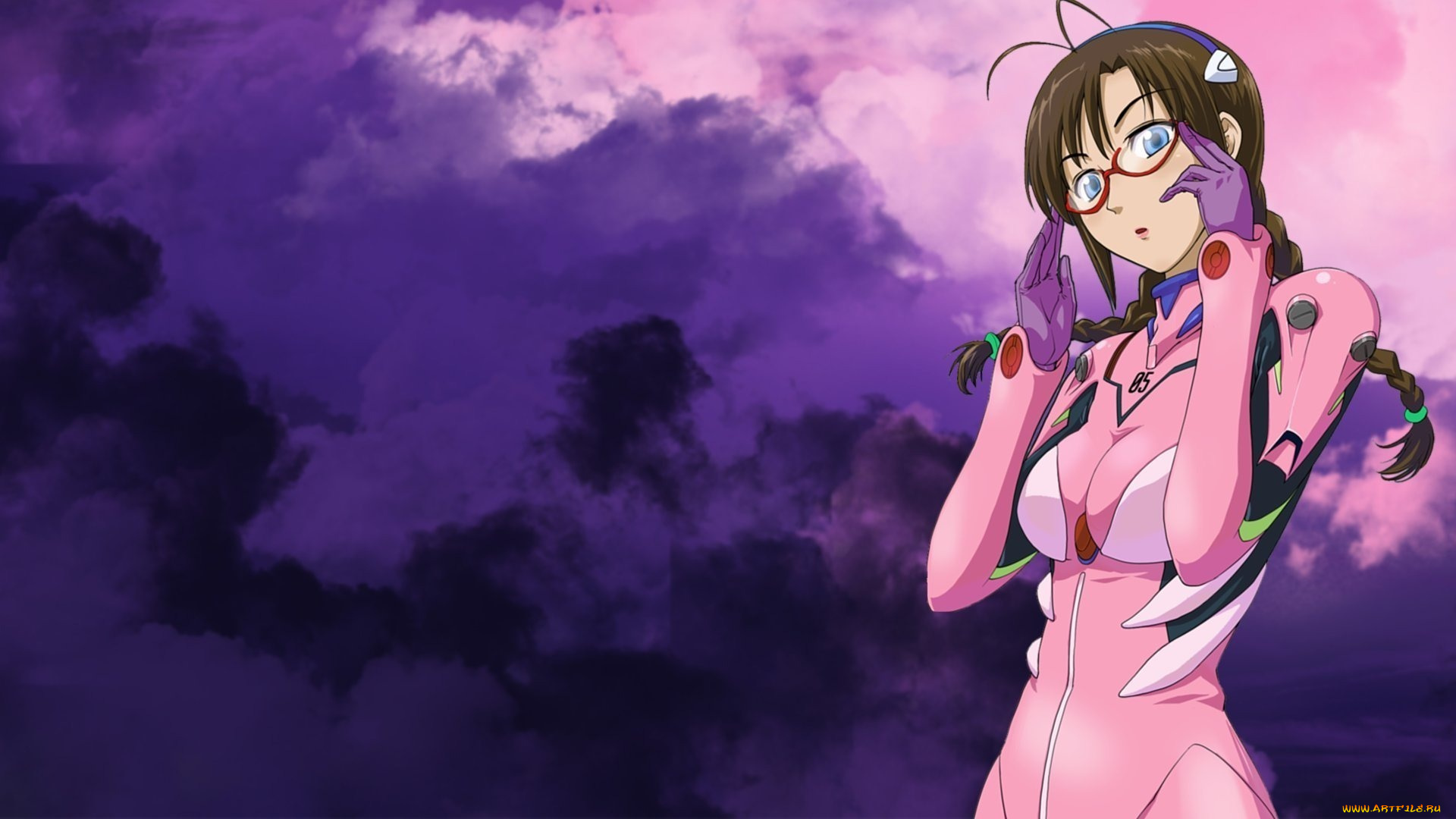 аниме, evangelion, костюм, контактный, mari