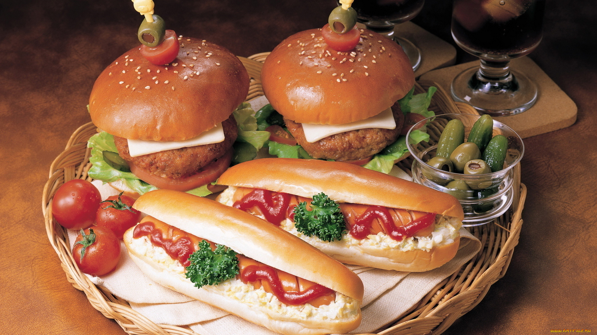 еда, бутерброды, гамбургеры, канапе, фаст, фуд, томаты, помидоры