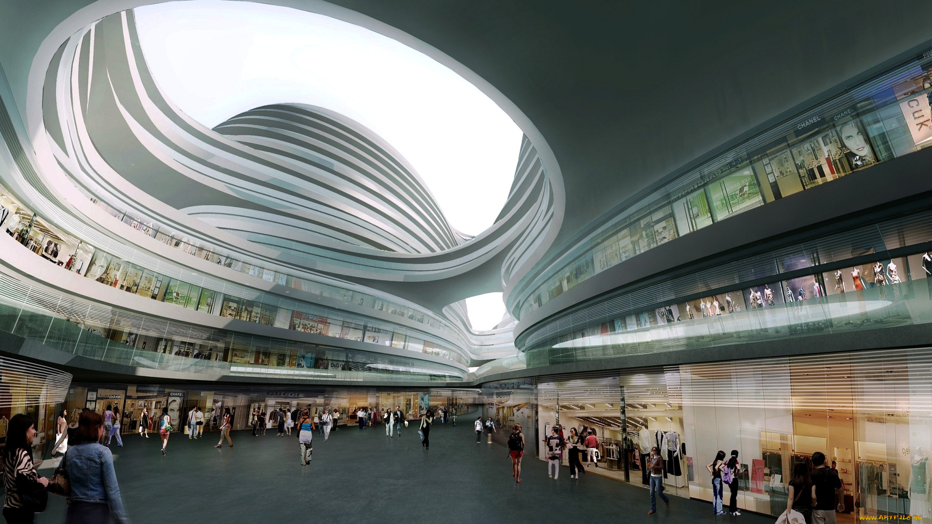 интерьер, казино, торгово, развлекательные, центры, торговый, центр, бутики, современный