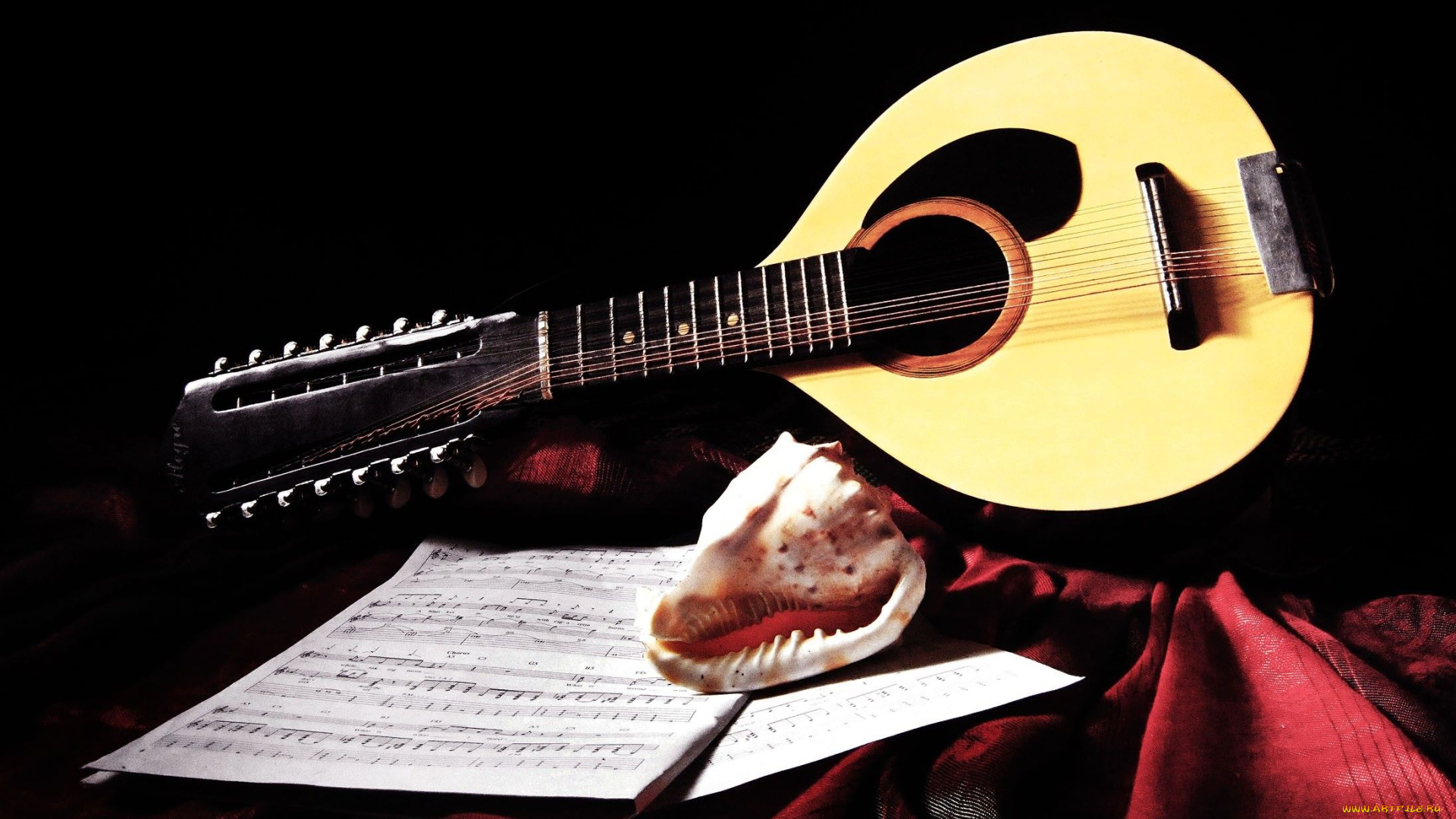 музыка, музыкальные, инструменты, бандуррия