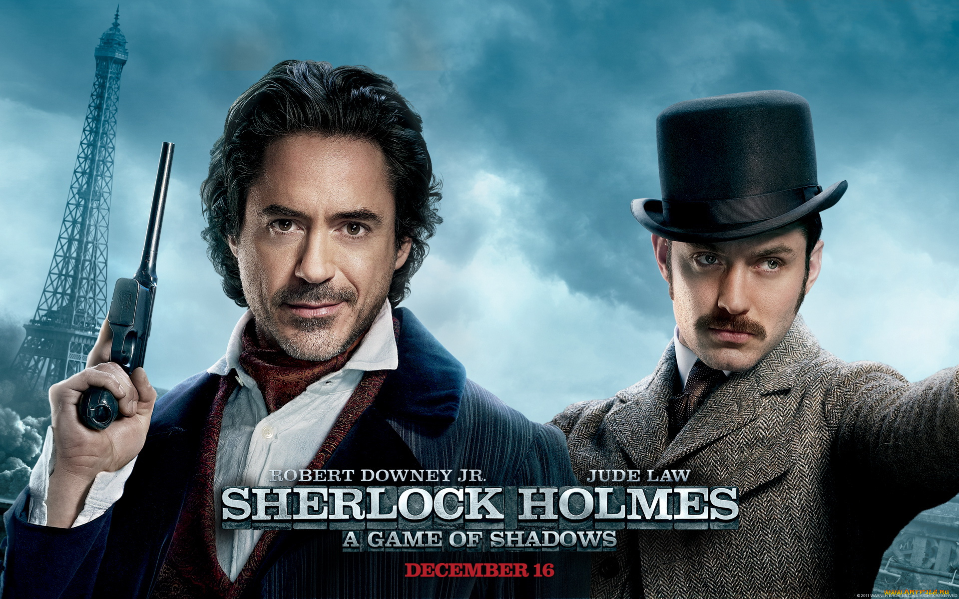 кино, фильмы, sherlock, holmes, game, of, shadows, париж, облака