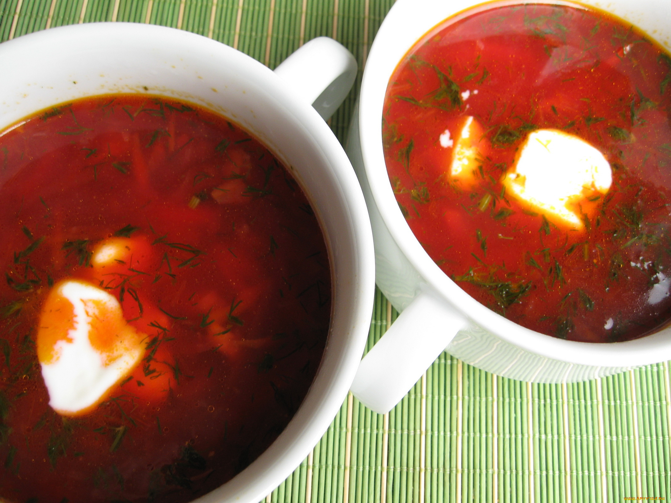 еда, первые, блюда, чашки, борщ, сметана