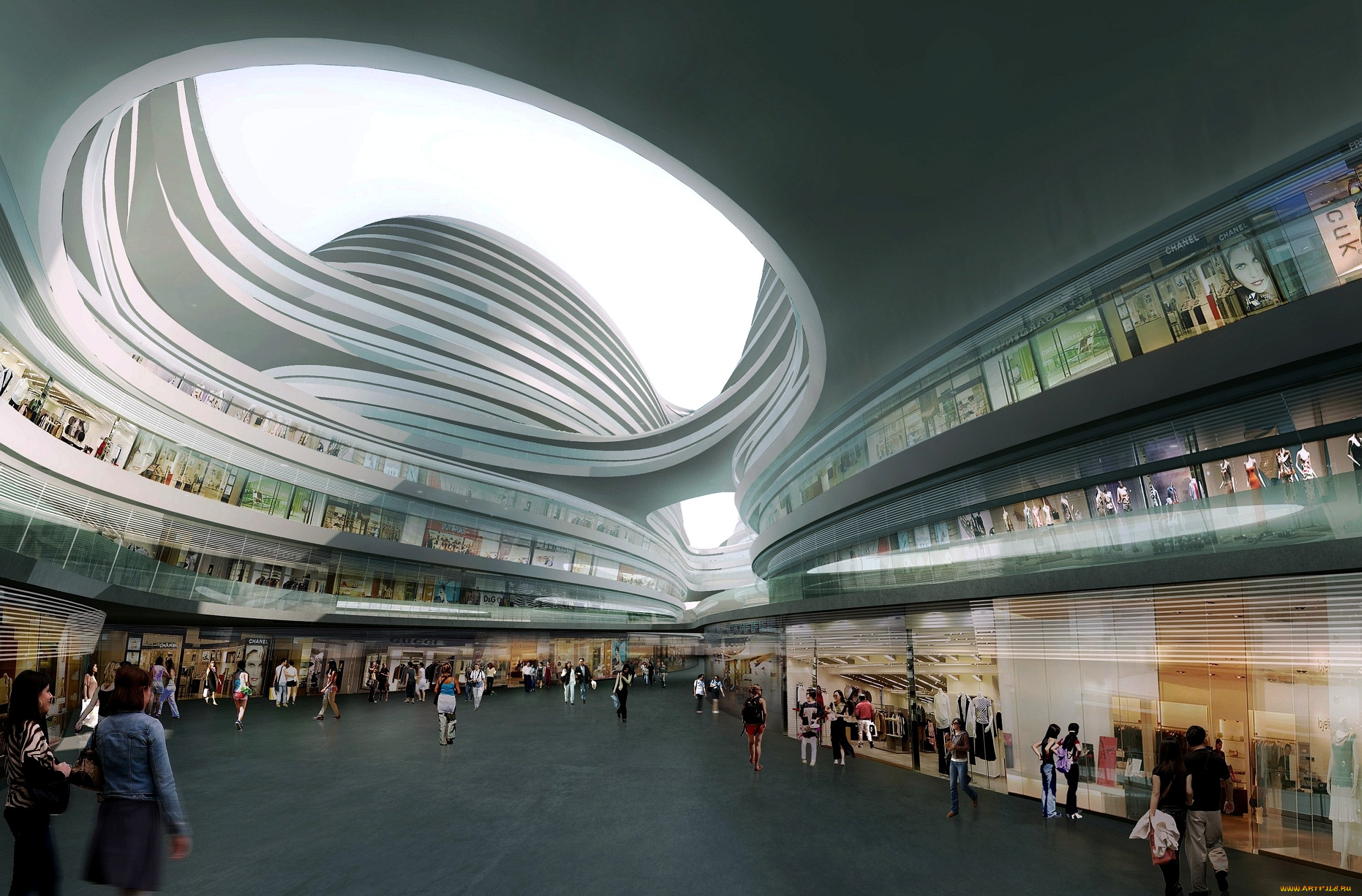 интерьер, казино, торгово, развлекательные, центры, торговый, центр, бутики, современный