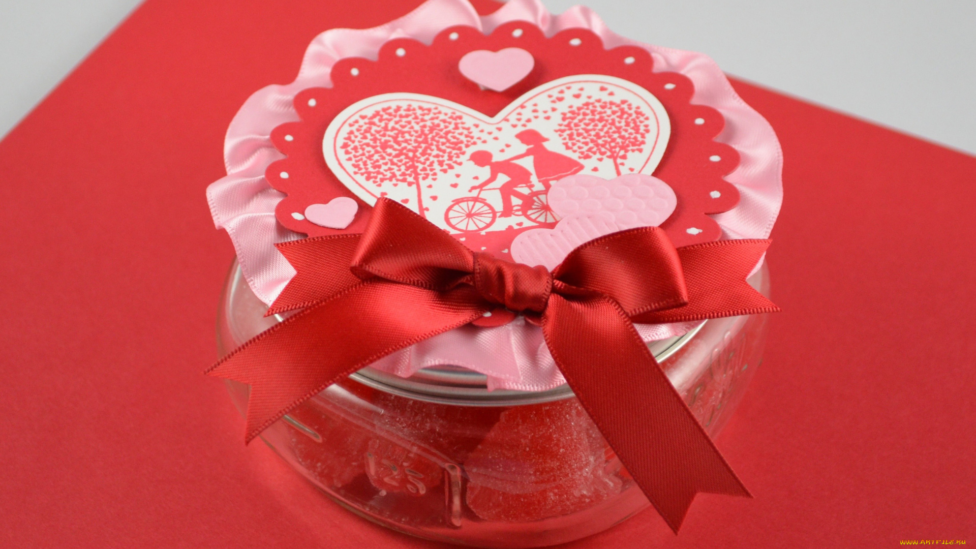 еда, конфеты, шоколад, сладости, коробка, мармелад, бант