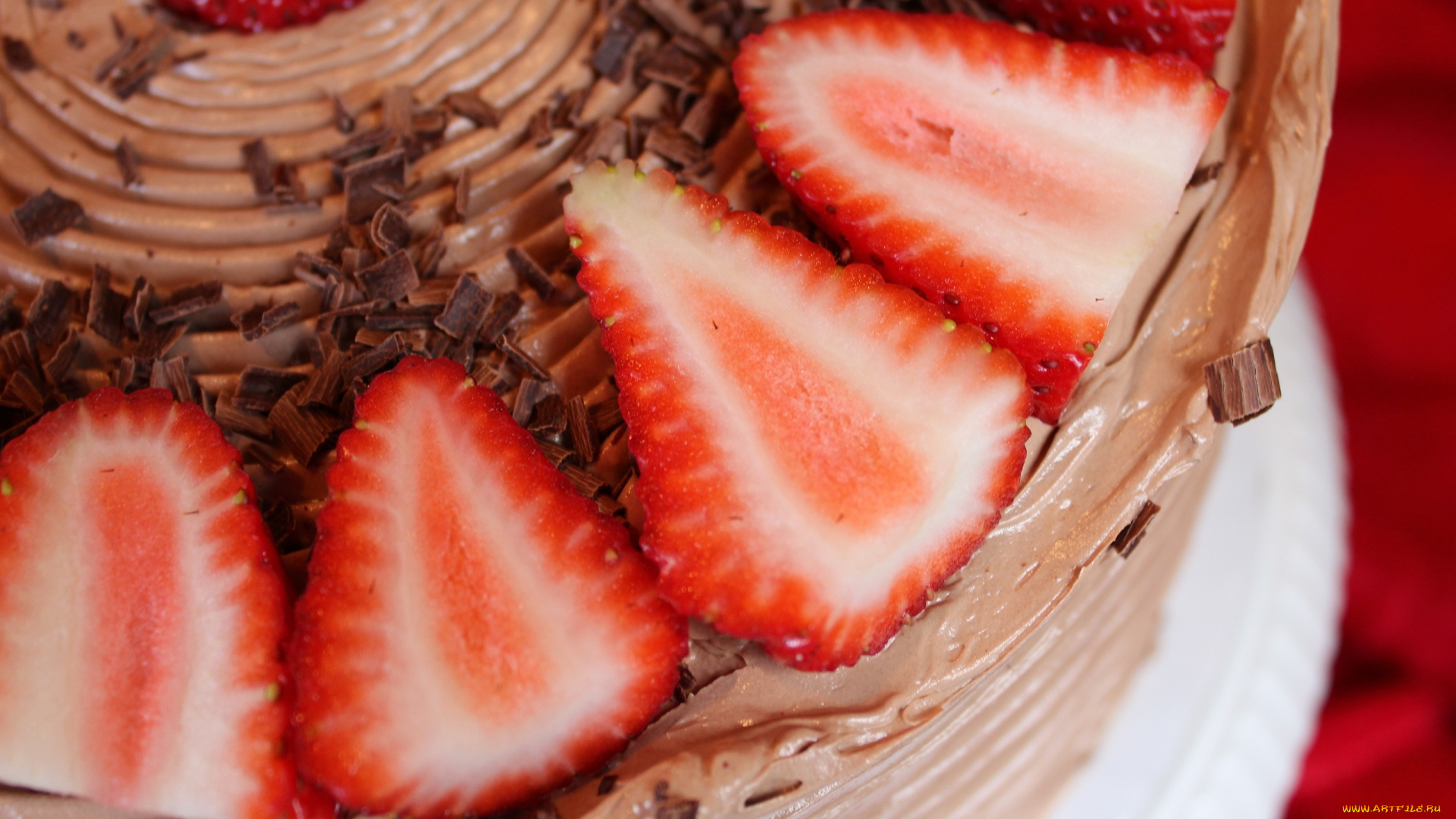 еда, пирожные, кексы, печенье, торт, крем, клубника